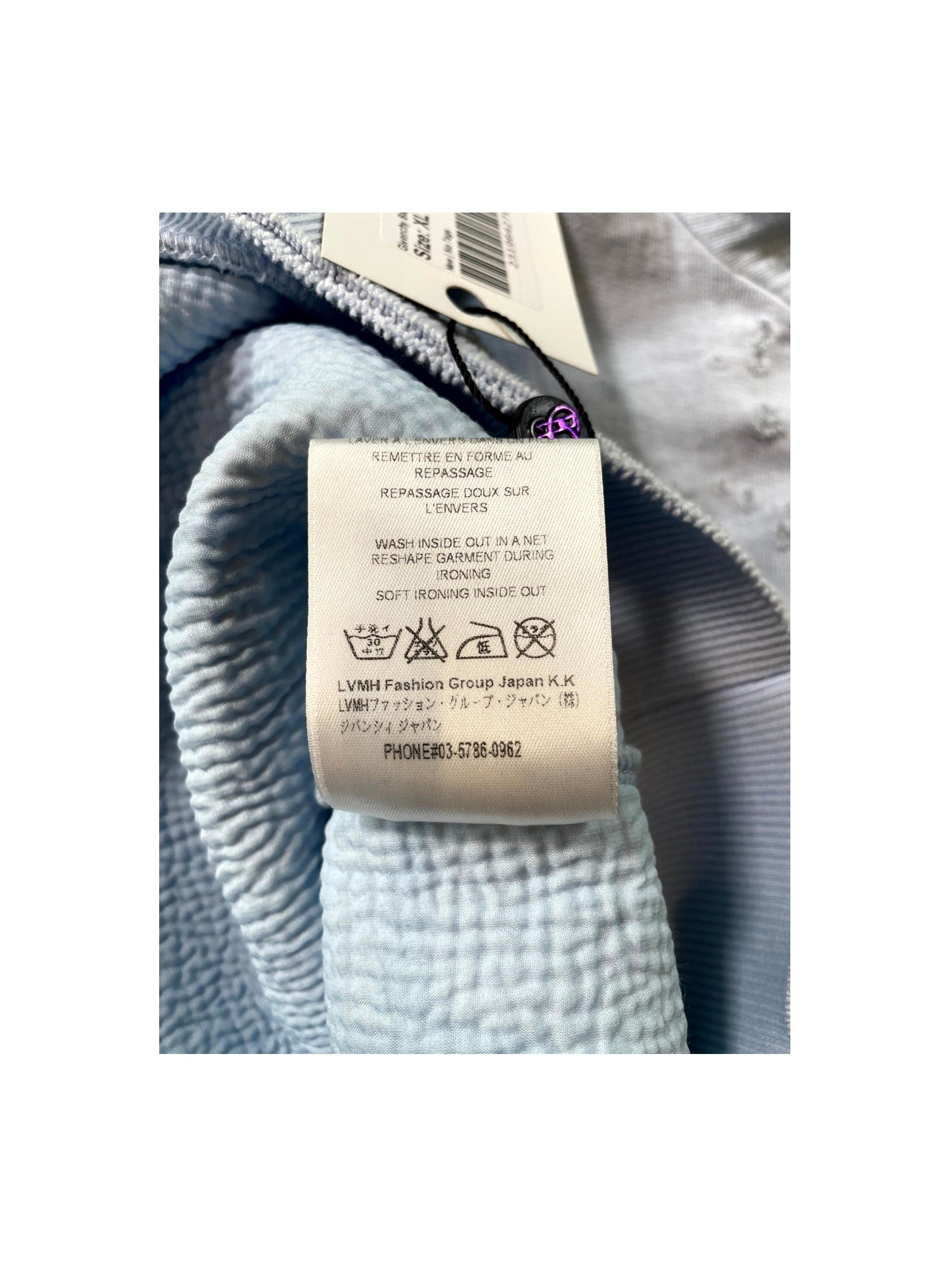 Givenchy Distressed Logo Crewneck Baby Blue Sweatshirt