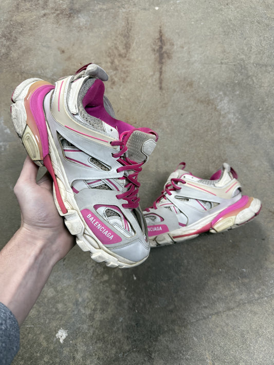 Balenciaga Track White Pink (No Insoles) Used 38 (US 5) No Box