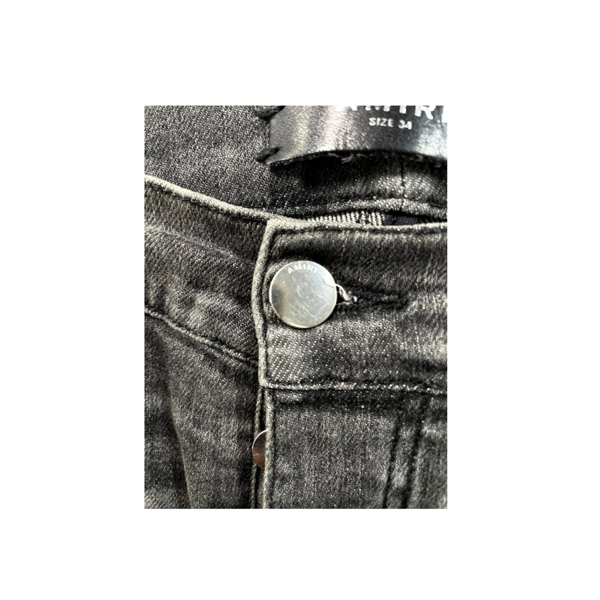 Amiri "MX2" Patch Black Wash & Black Jeans