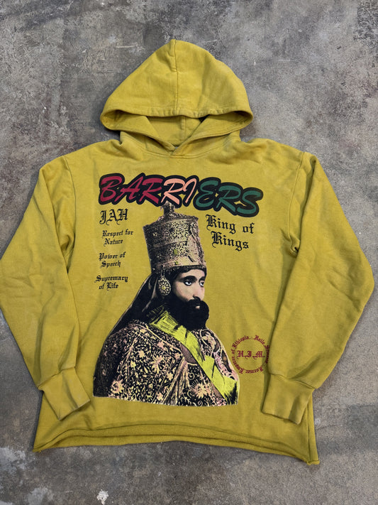 Barriers Hoodie King of Kings Yellow Used Medium