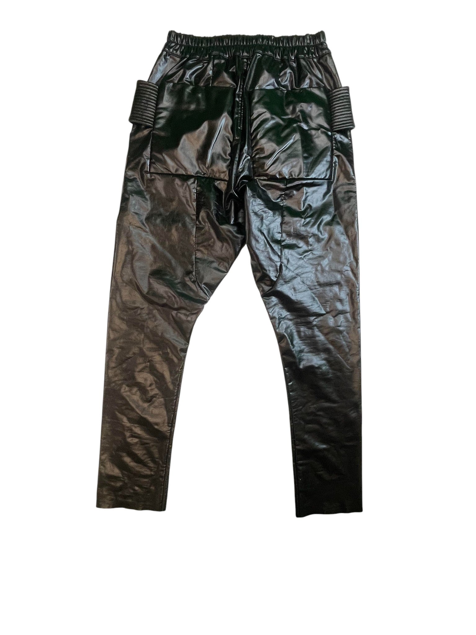 Rick Owens Waxed Creatch Black Cargos