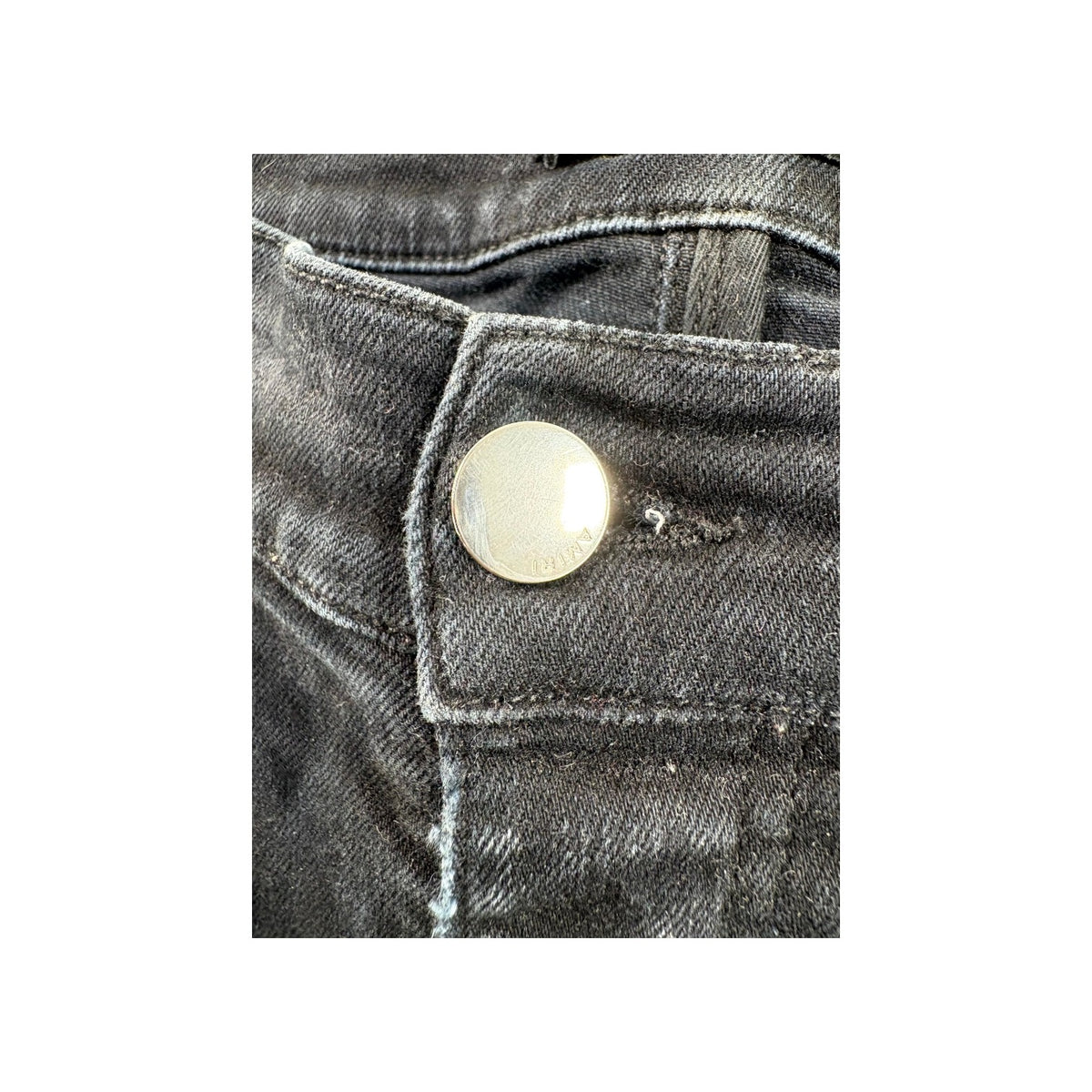 Amiri "MX1" Iridescent Patch Black Jeans