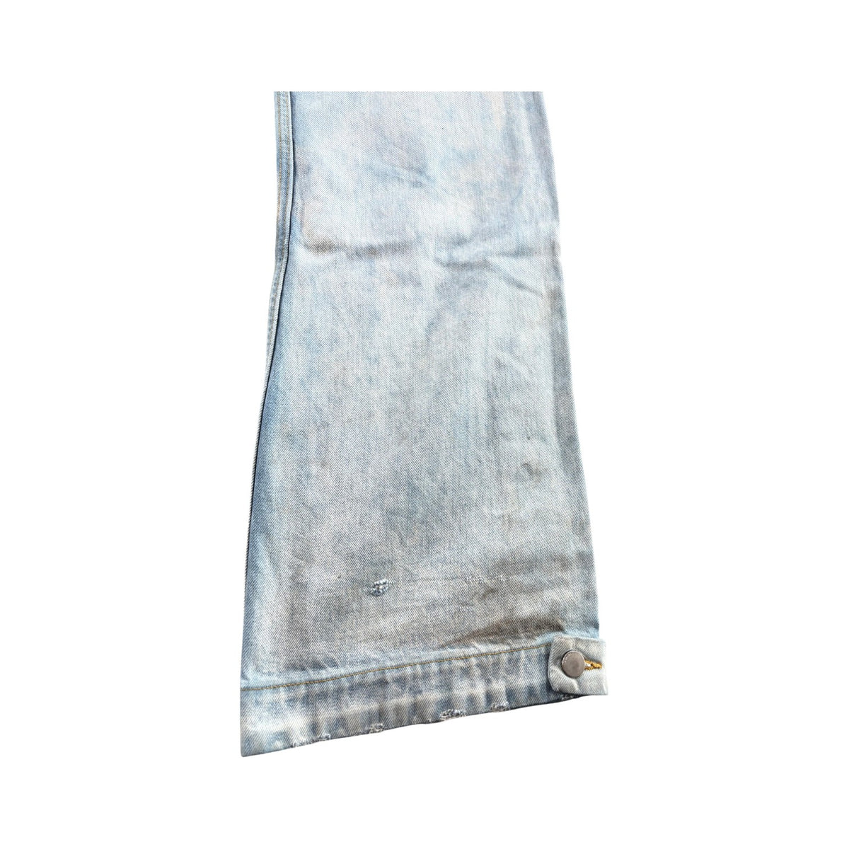 Amiri Distressed Denim Double Knee Light Wash Jeans