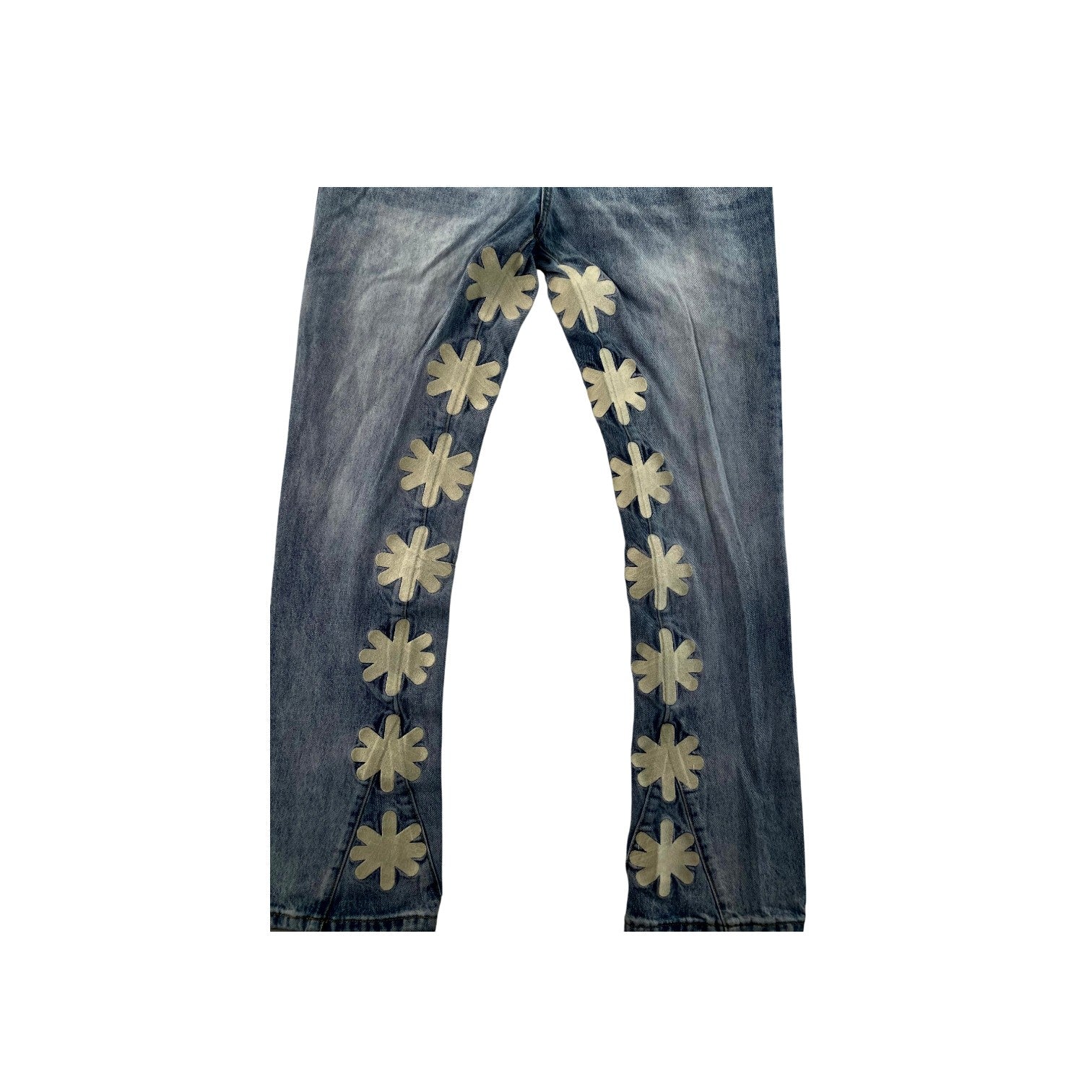 LOST SHDWS Light Wash & Cream Jeans