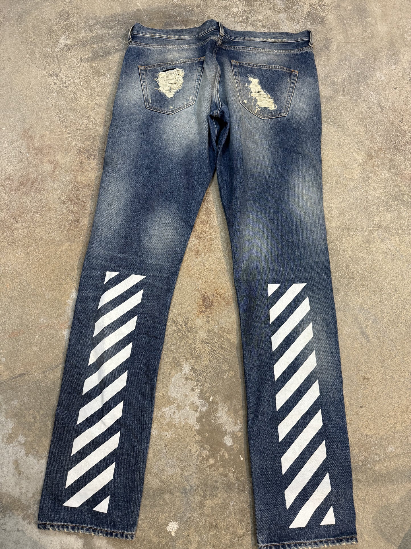 Off-White Jeans Light Wash Yellow 36 Used