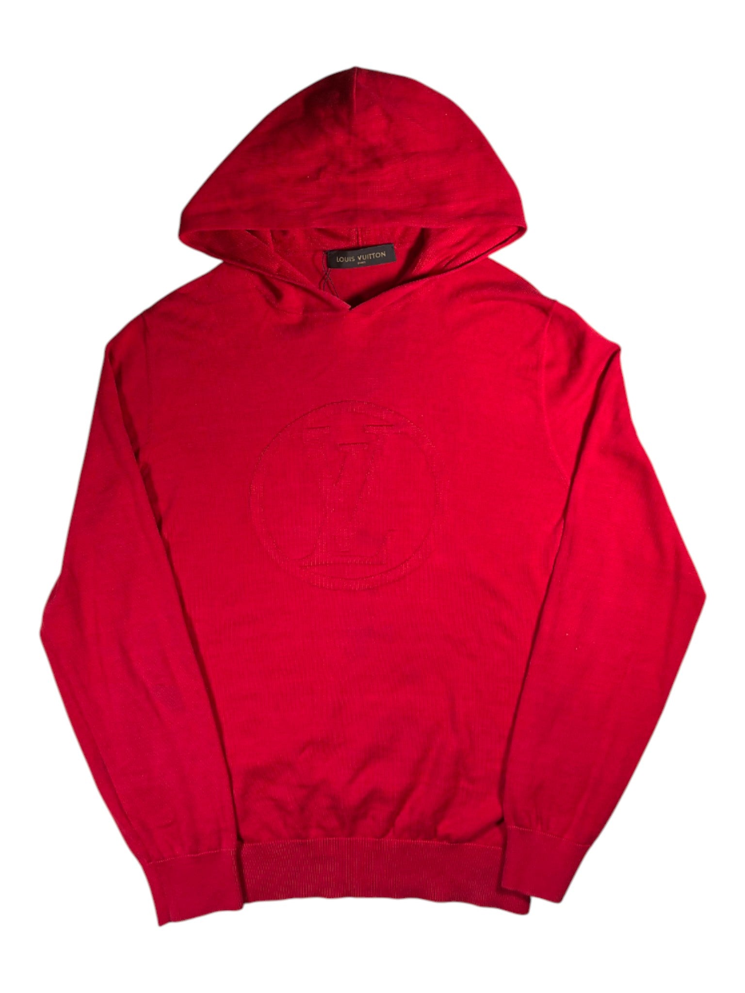LV Knit Red Hoodie