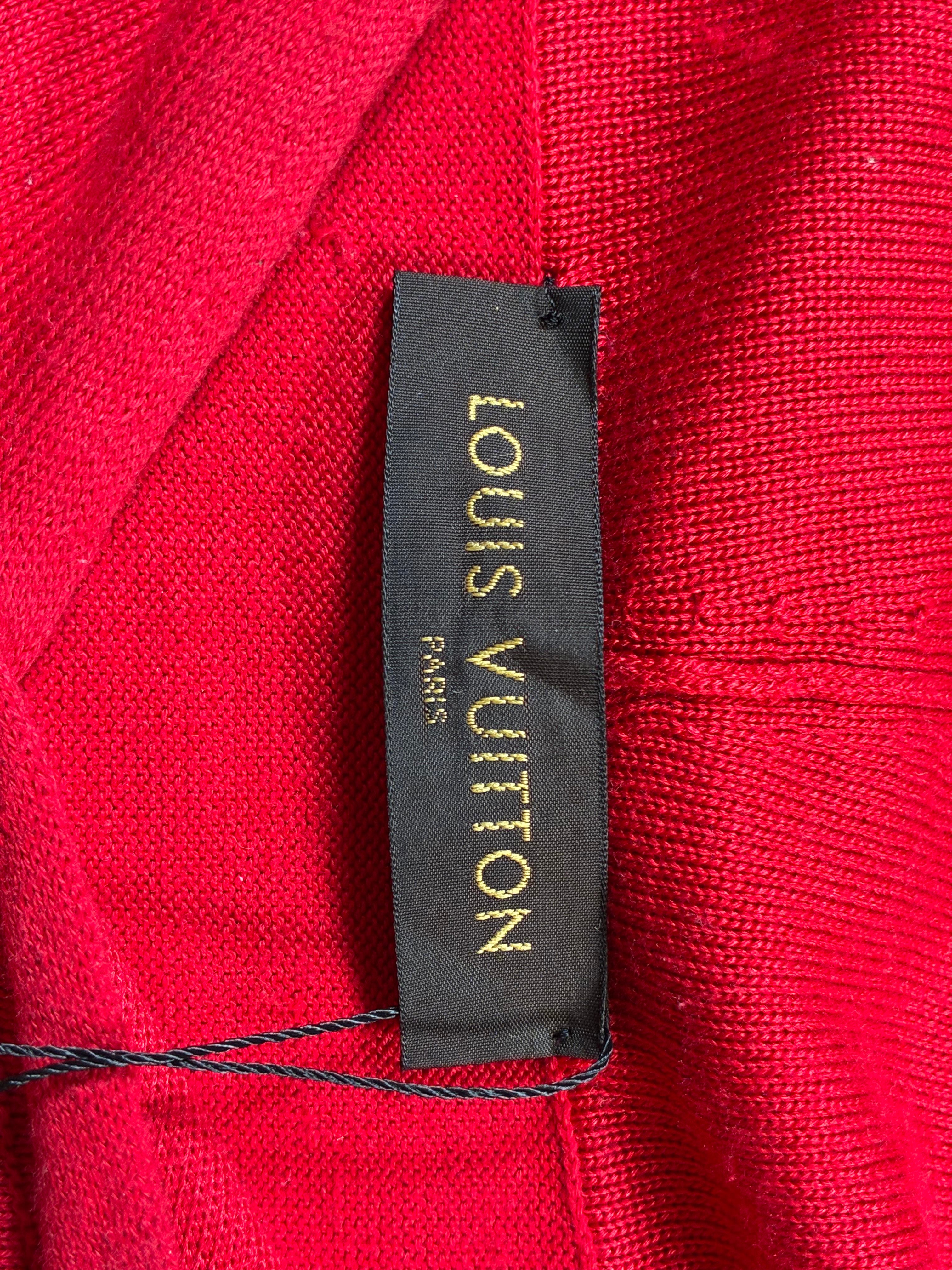 LV Knit Red Hoodie