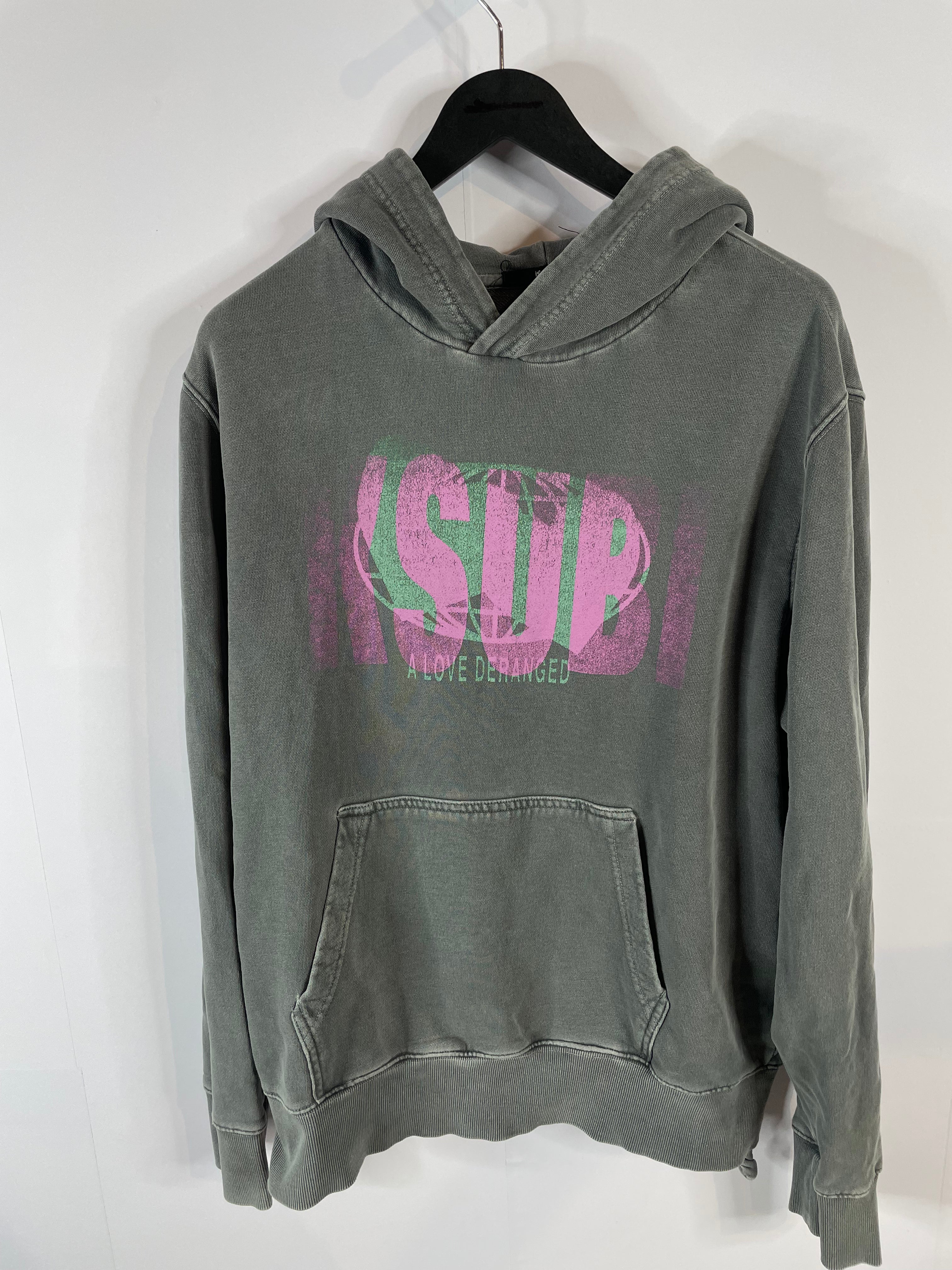 Ksubi Love Deranged Hoodie Grey Used Medium