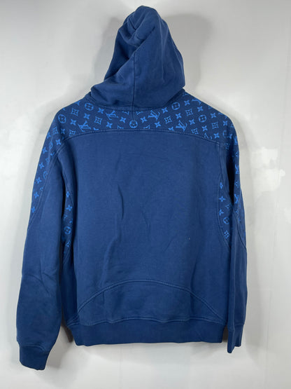 LV Blue Circle Cut Hoodie