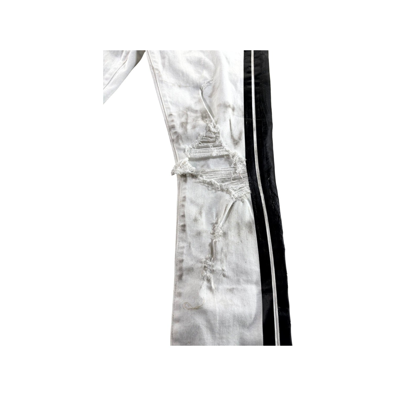 Amiri Stripe White & Black Jeans