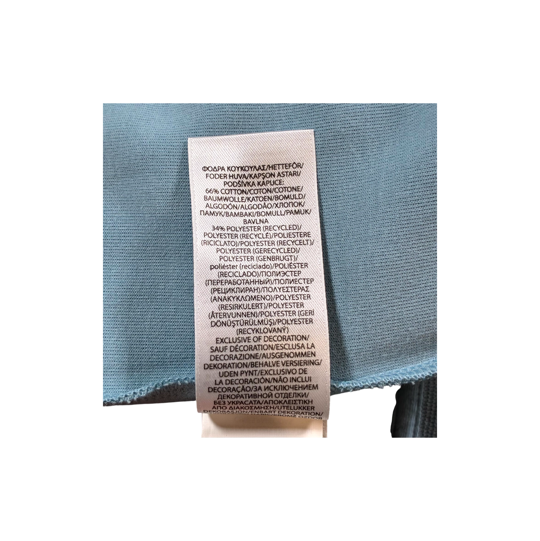 Polo Zip Up Baby Blue Hoodie