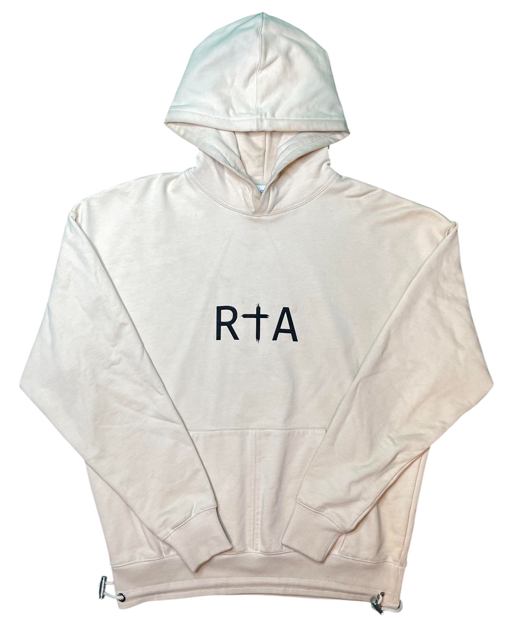 RTA Beige Chest Logo Hoodie