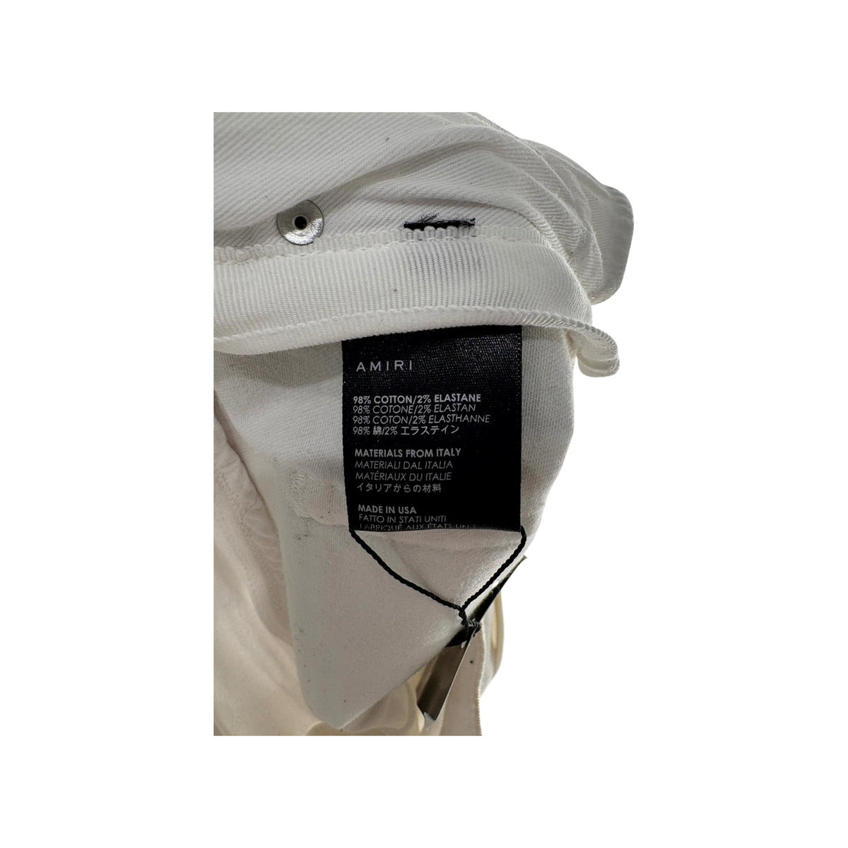 Amiri Stripe White & Black Jeans