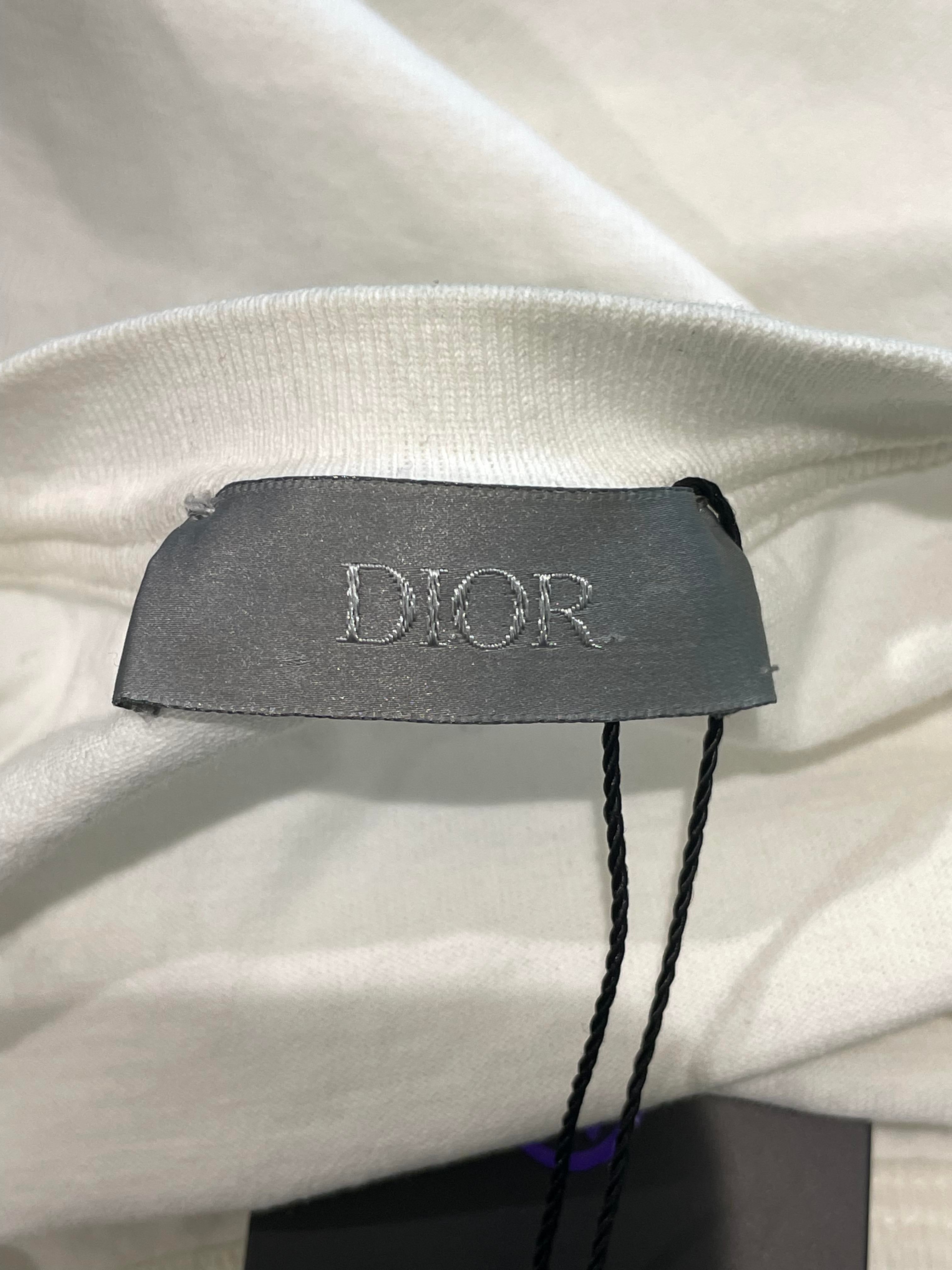 Dior White Black CD Logo T-shirt