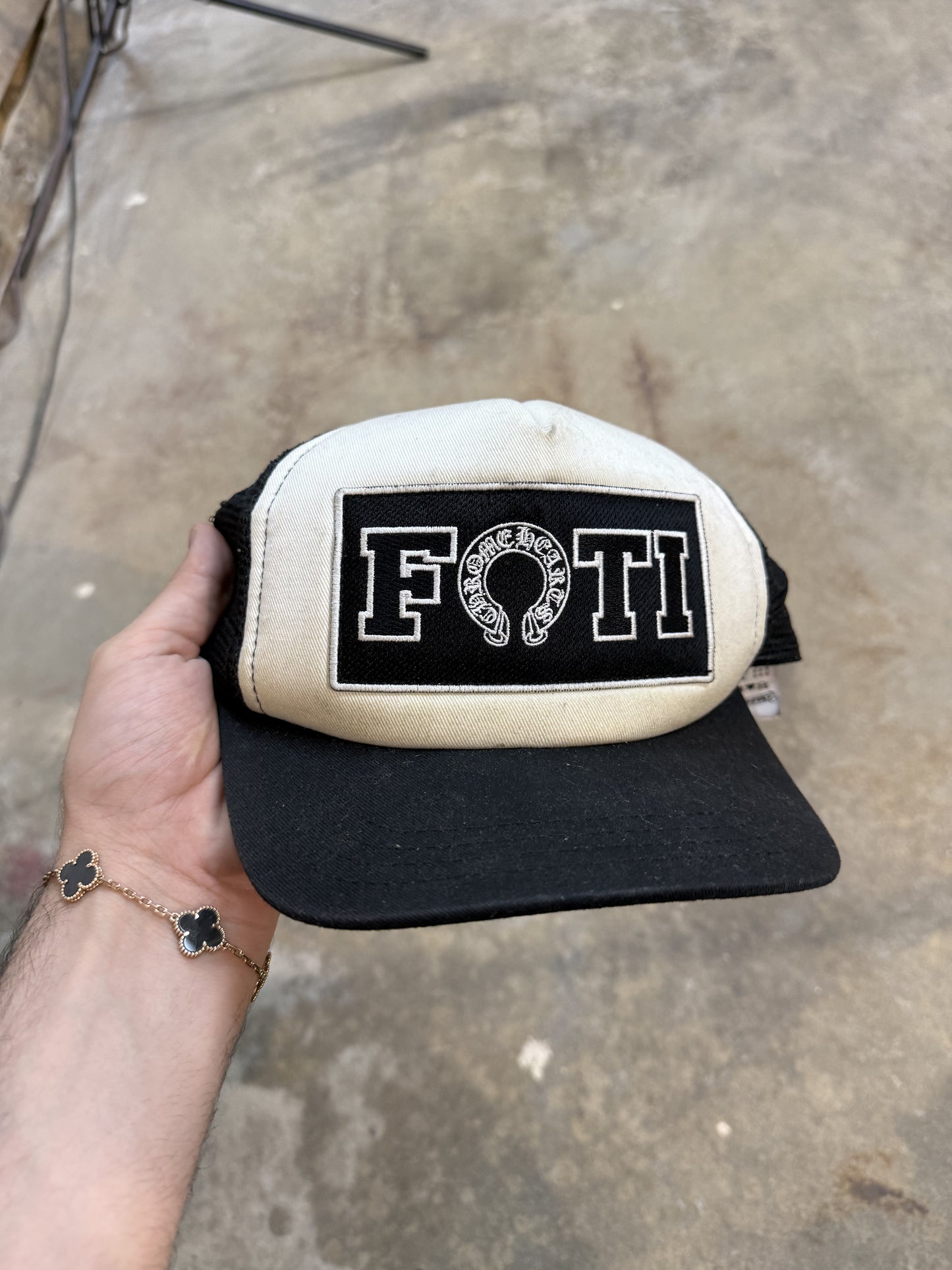 Chrome Hearts FOTI Trucker White Used OSFM