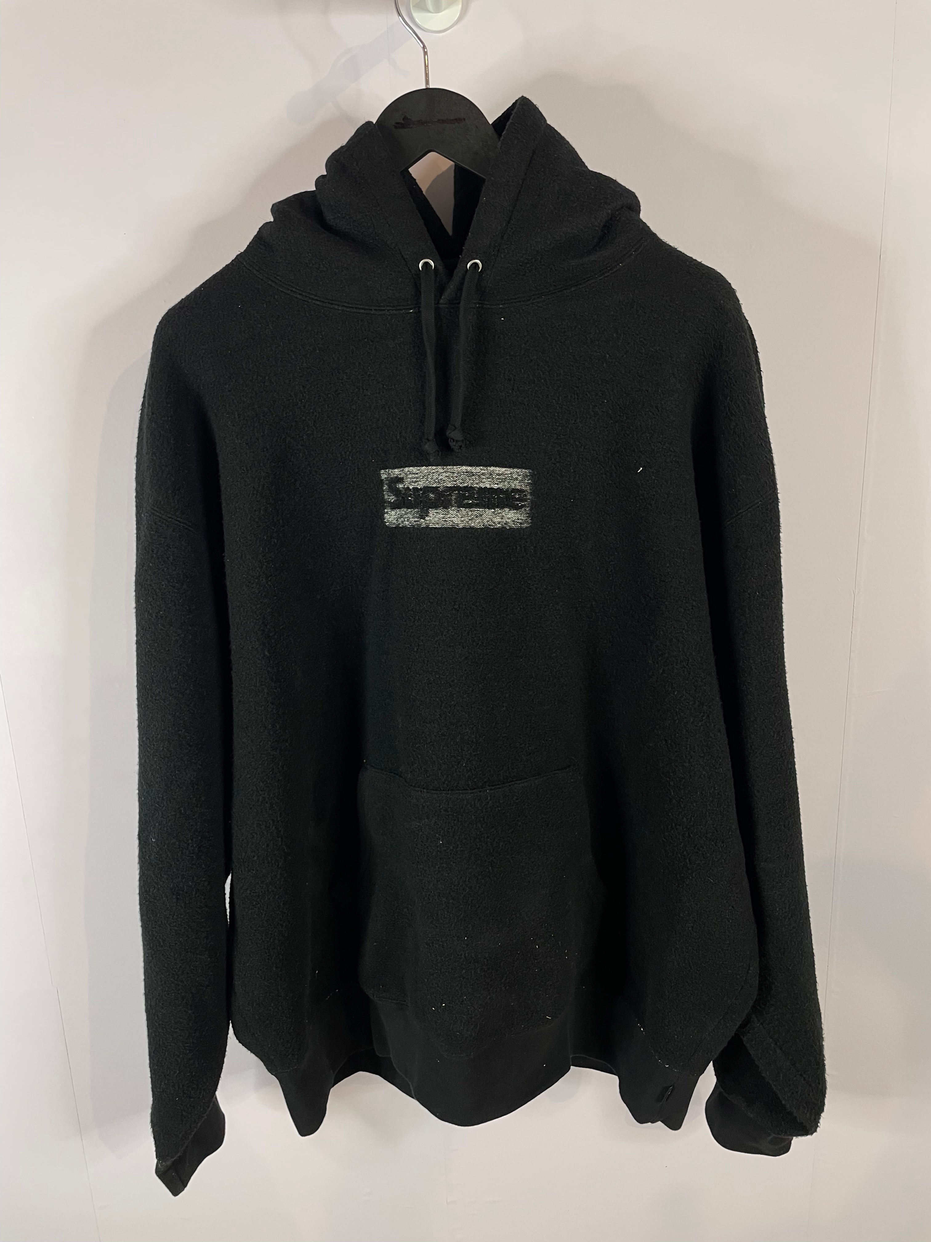Supreme Inverse Box Logo Hoodie Black Like New XL