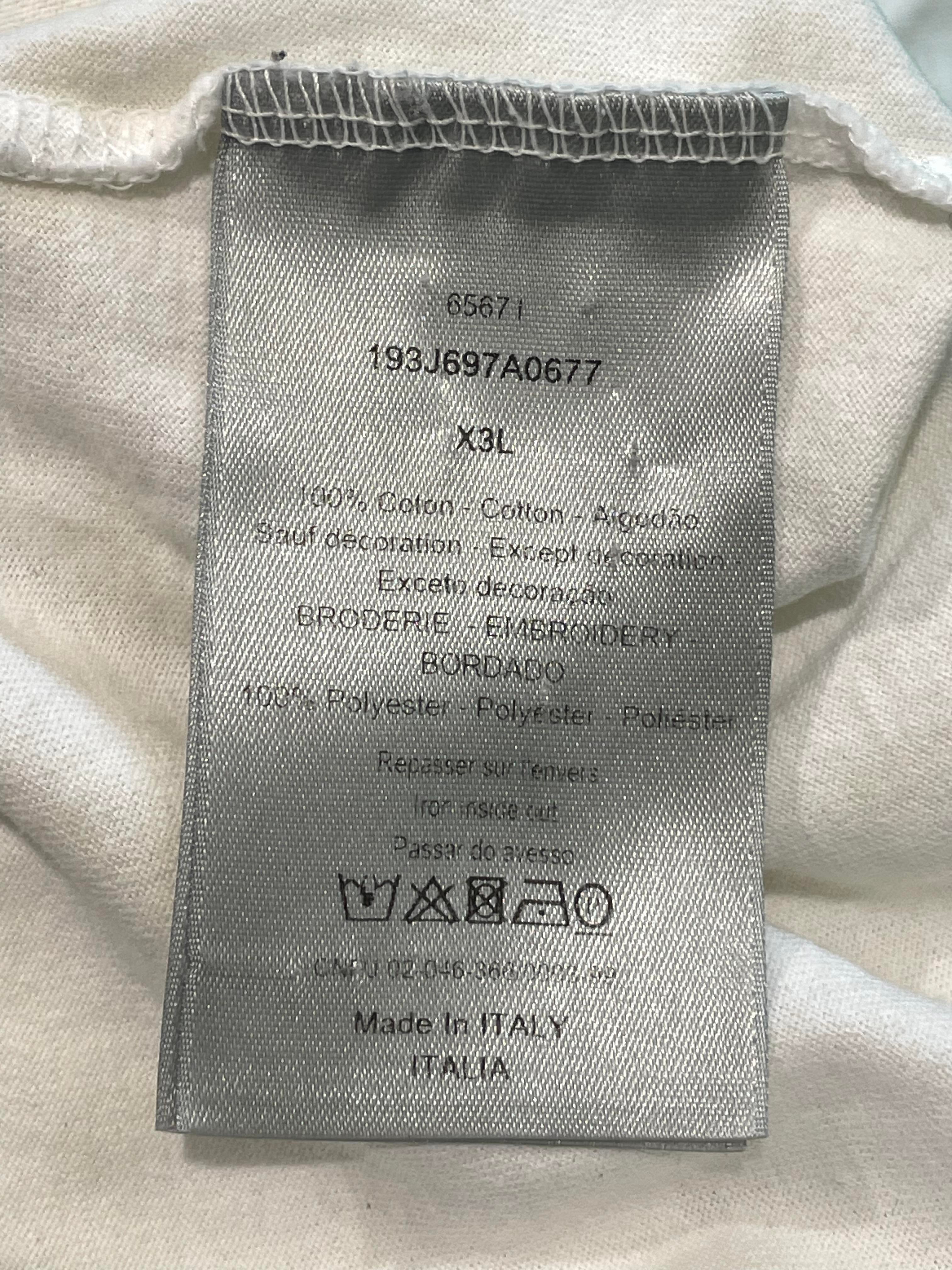 Dior White Black CD Logo T-shirt