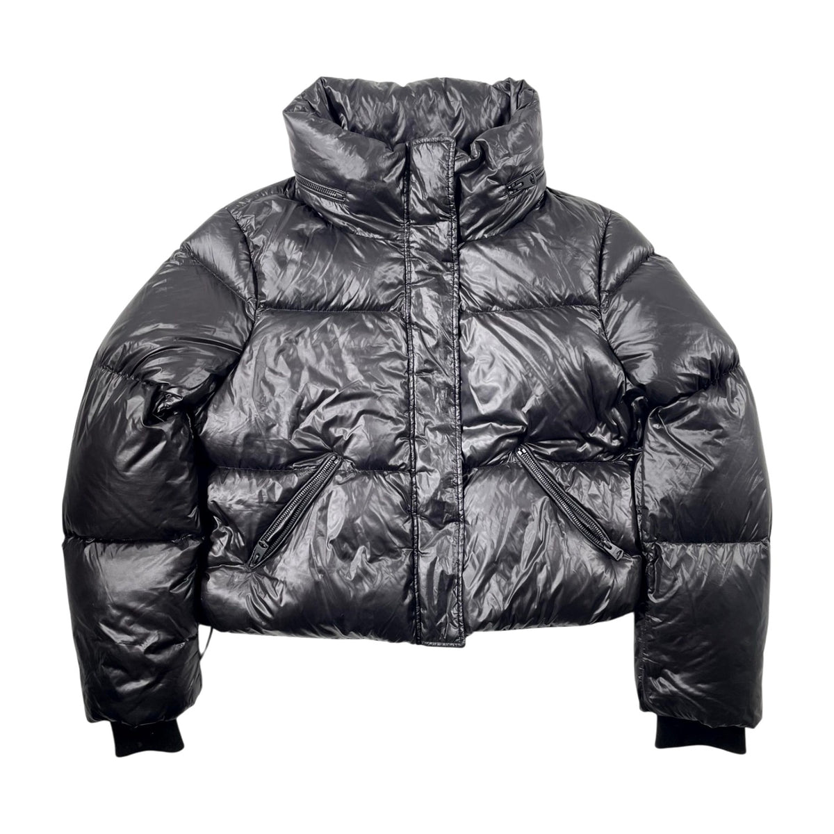 Mackage Puffer Women's Cropped Bomber Black Jacket