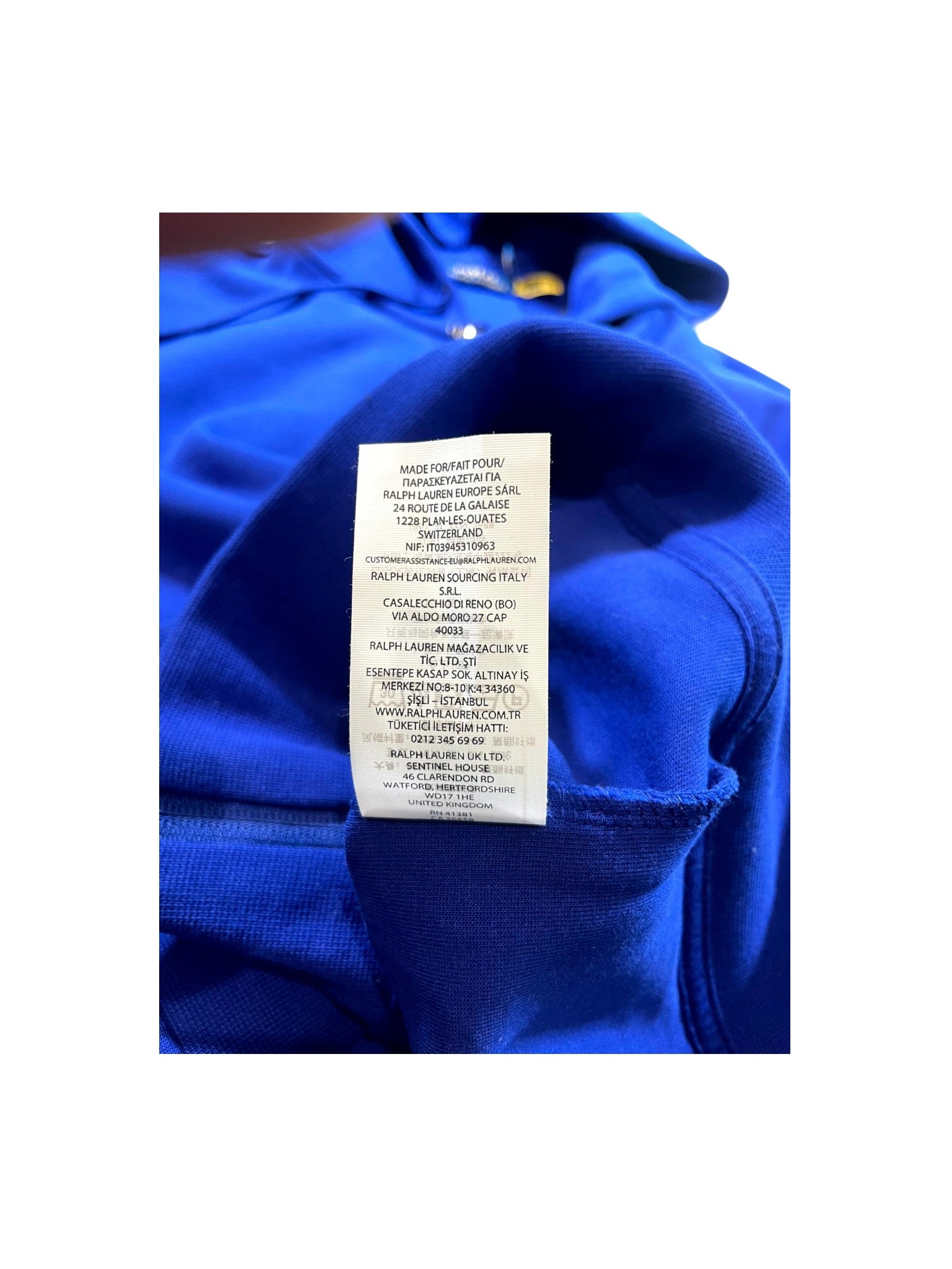 Polo "Tech" Royal Blue & White Sweatsuit