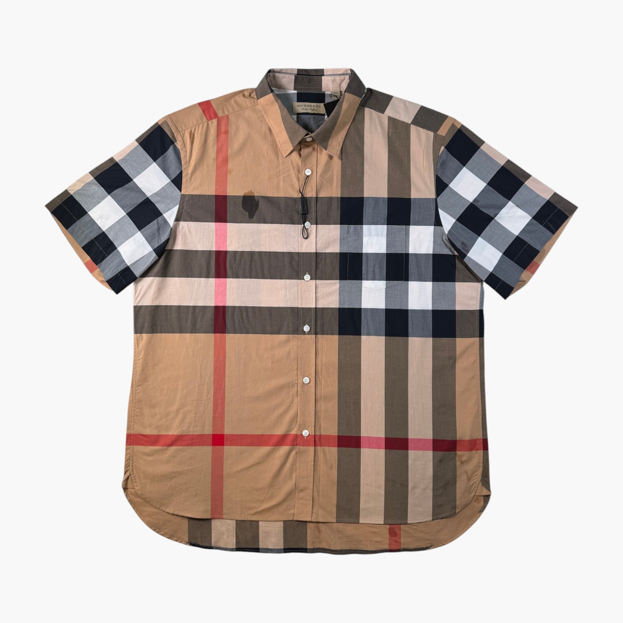 Burberry Tan Button Up