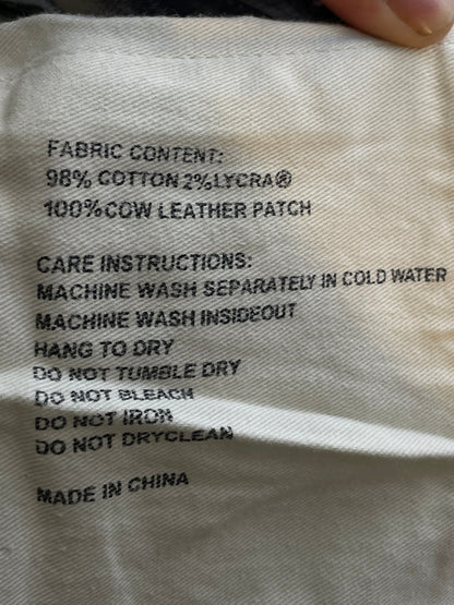 Purple Brand Light Wash Wrinkle Blue Jeans
