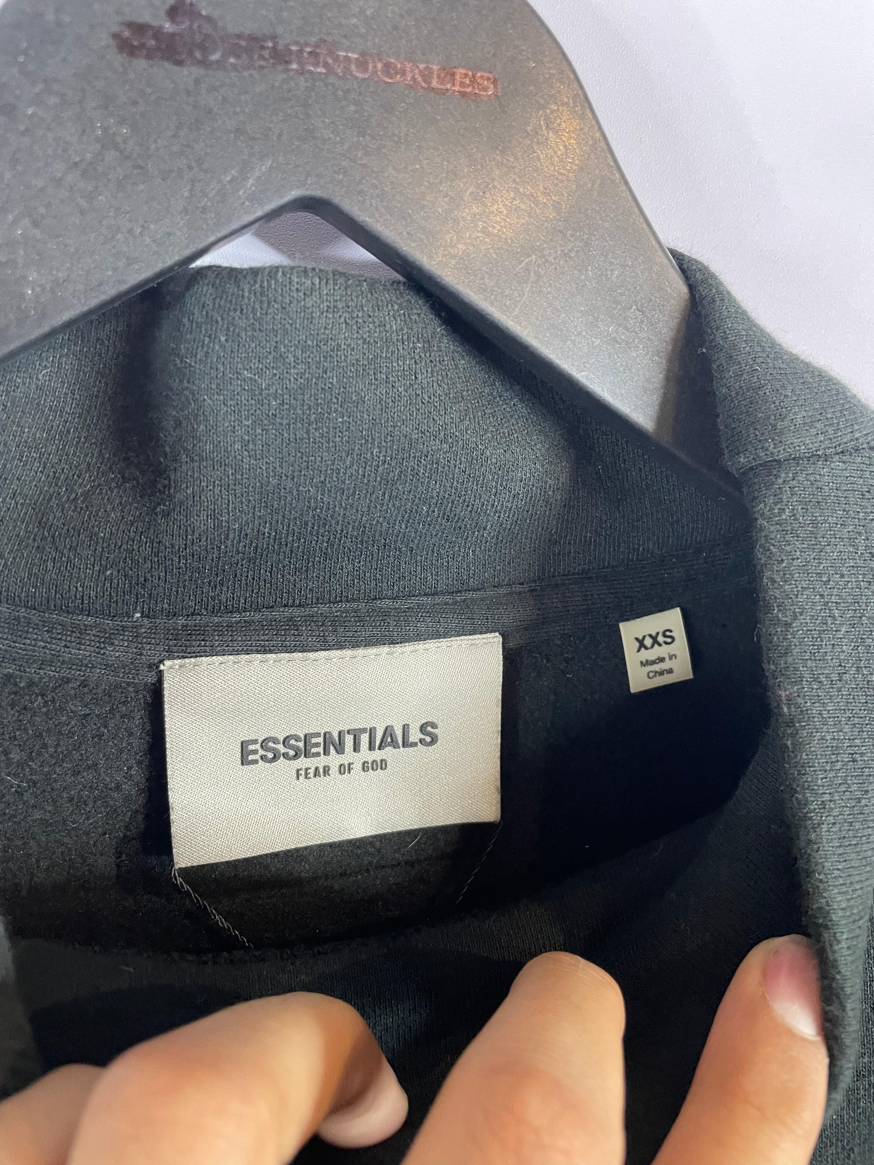 Essentials Black Crewneck 3M Used XXS
