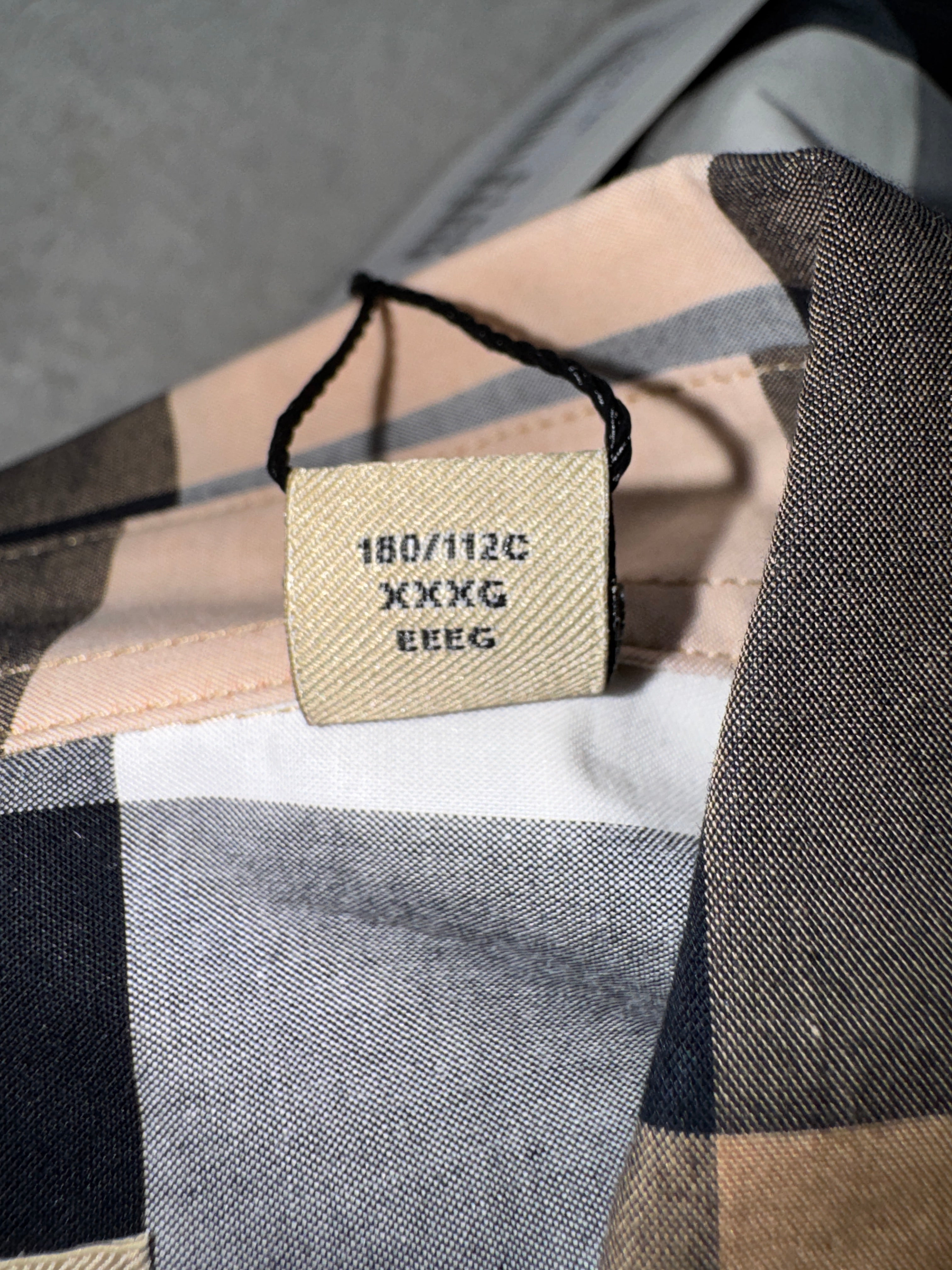 Burberry Tan Button Up