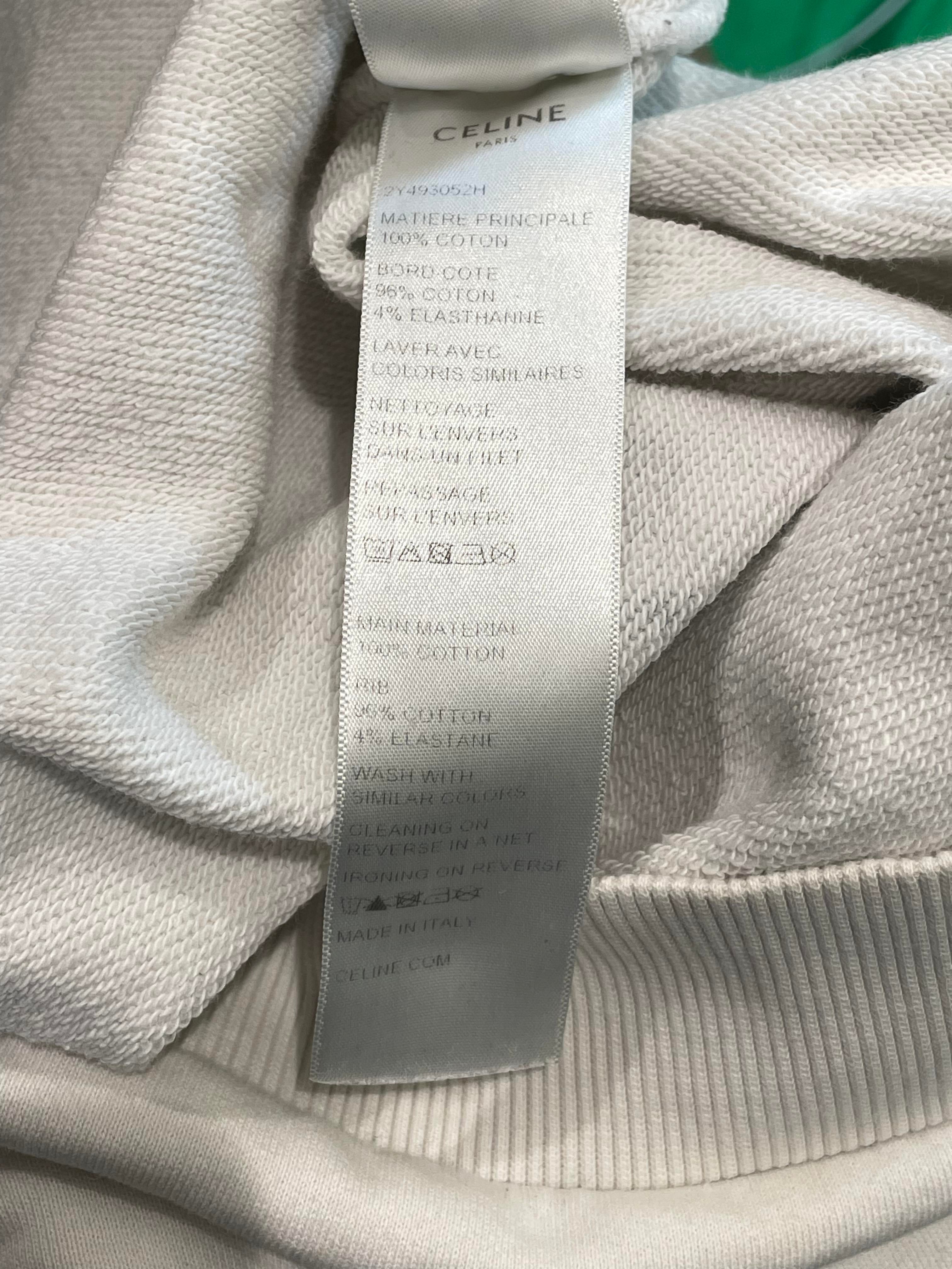 Celine Castle Hoodie White Black