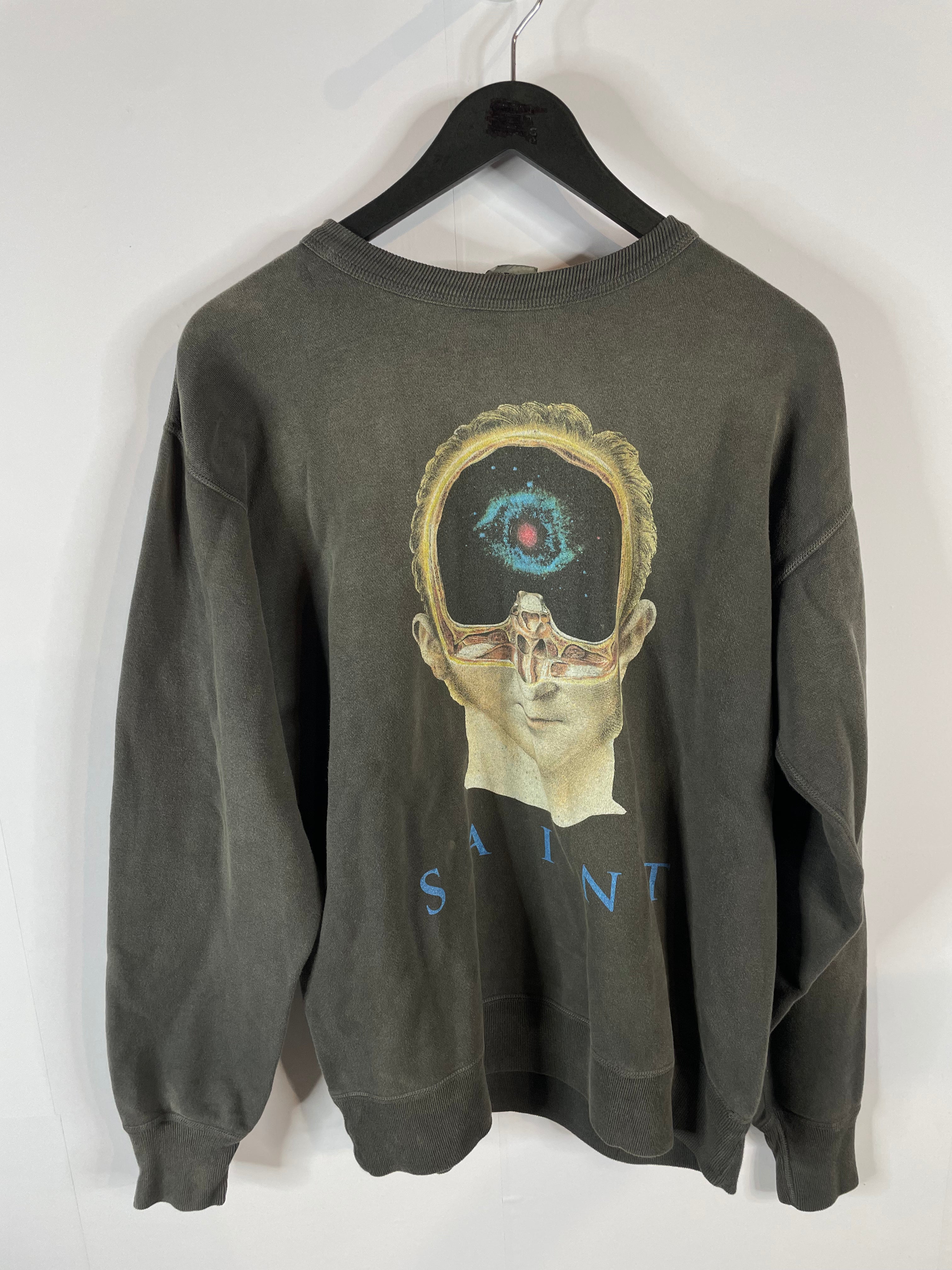 St Mx6 Crewneck Grey Eye Future New With Tags Medium