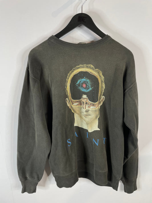 St Mx6 Crewneck Grey Eye Future New With Tags Medium