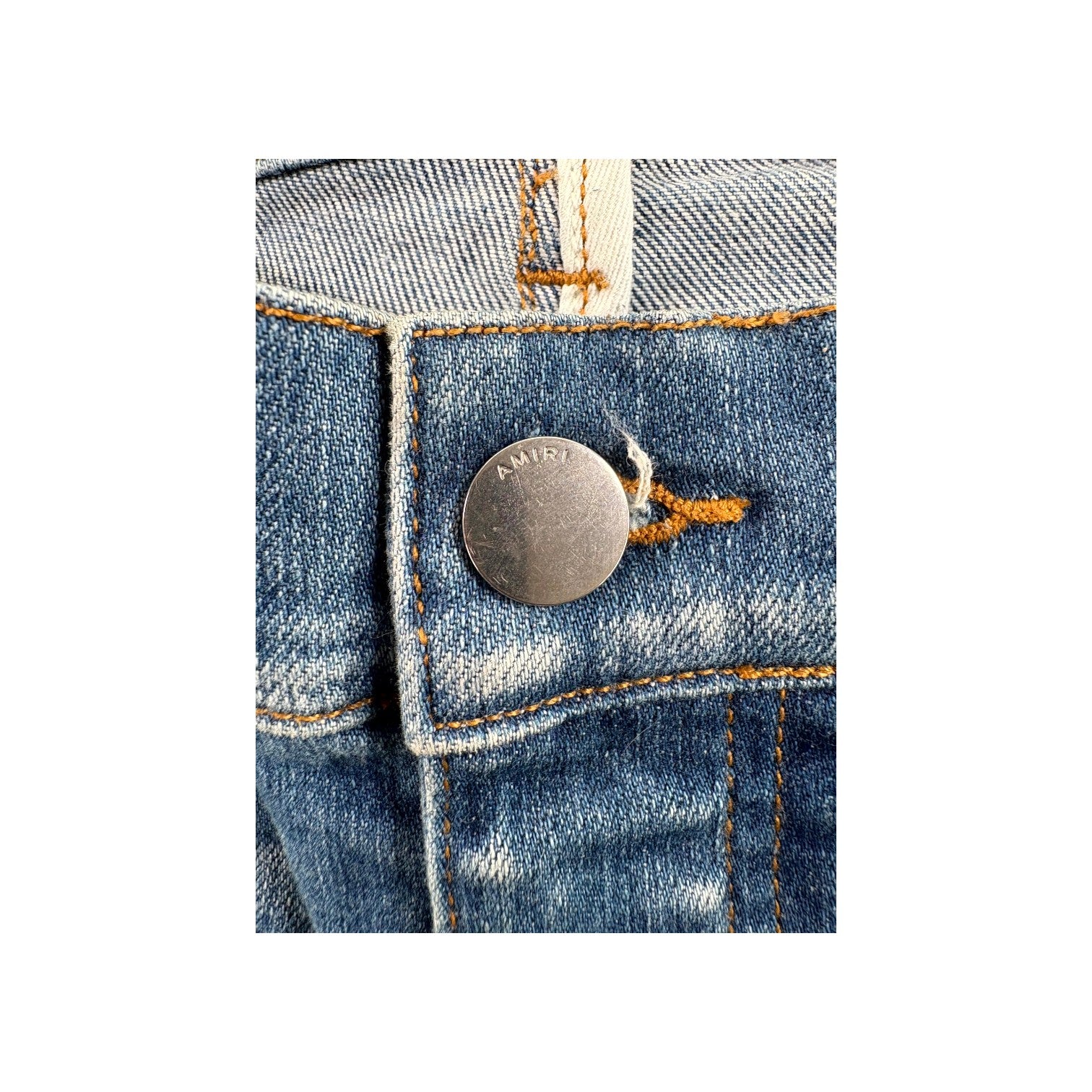 Amiri "MX1" Aloha Patch Light Wash Jeans