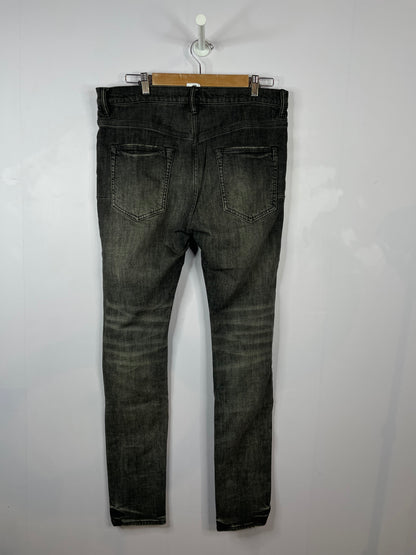Purple Brand Knee Rip Black Jeans