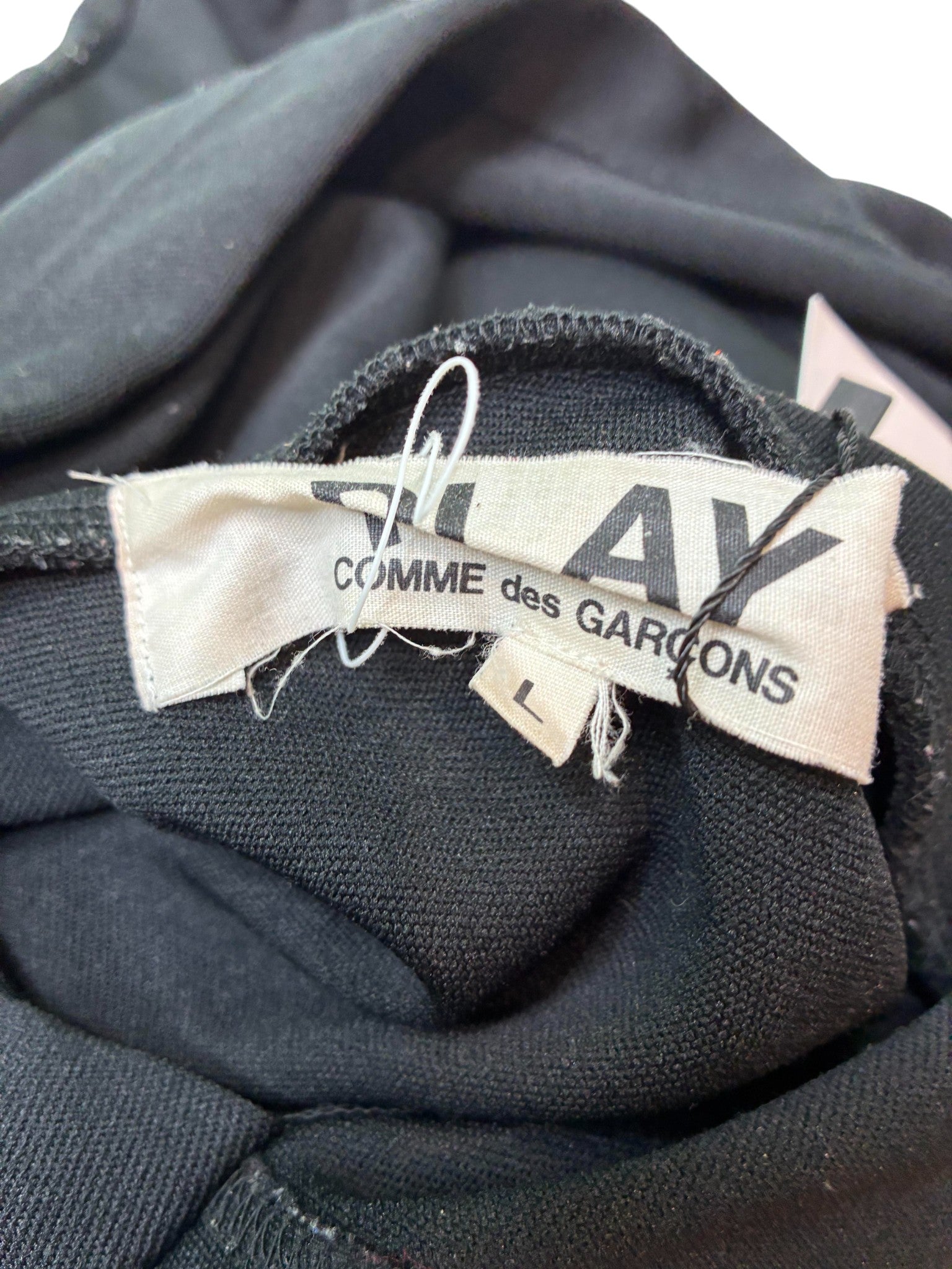 CDG Black Red Heart Hoodie