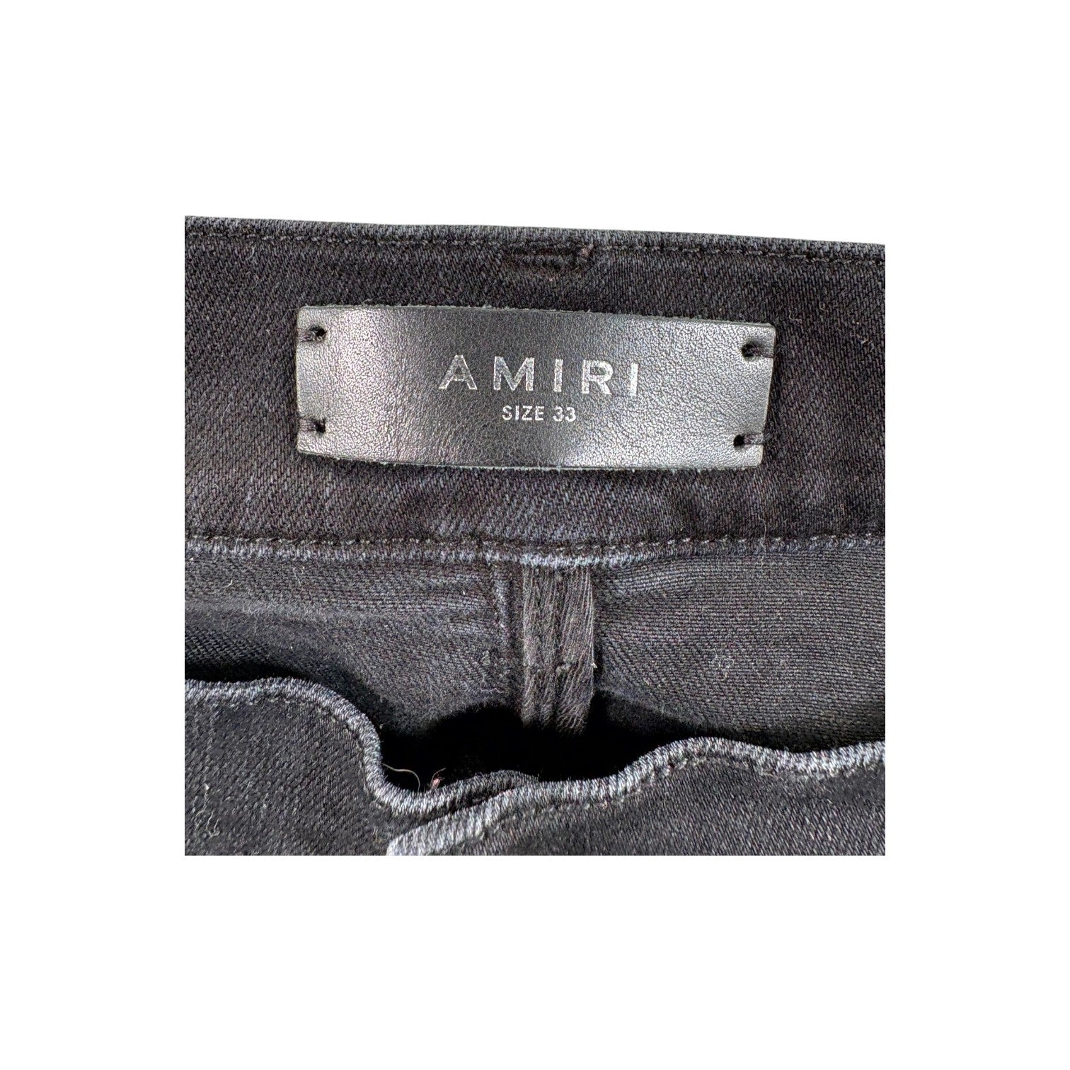 Amiri "MX1" Patch Black Wash & Red Jeans