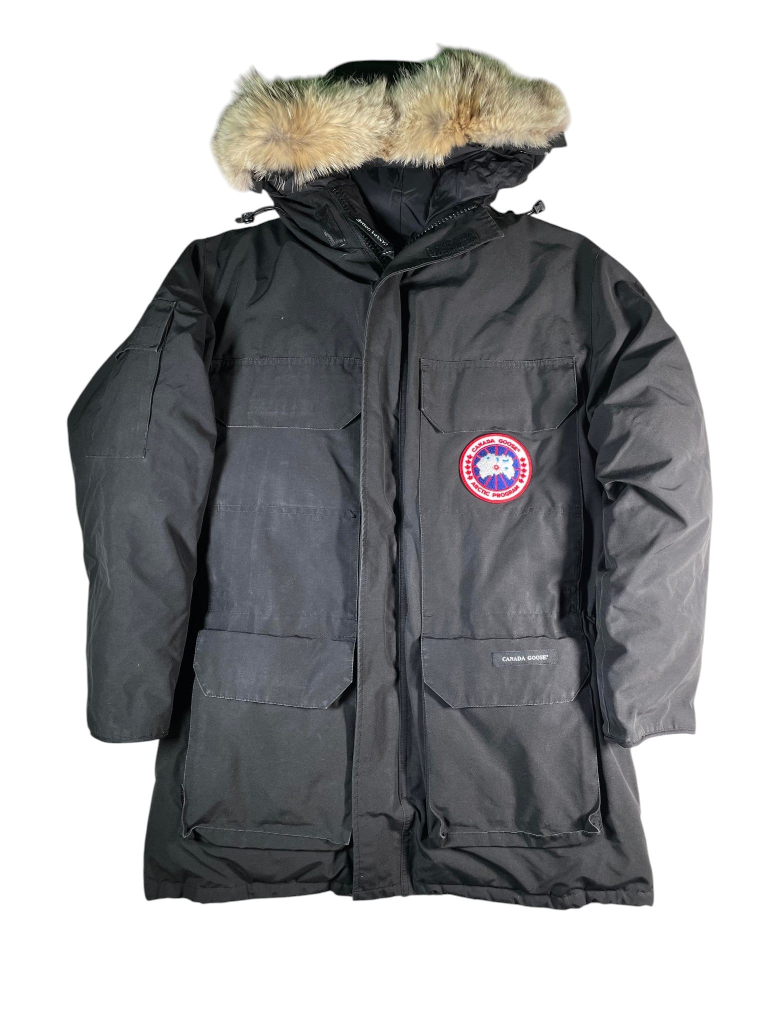 Canada Goose Expedition Brown Fur Black Jacket