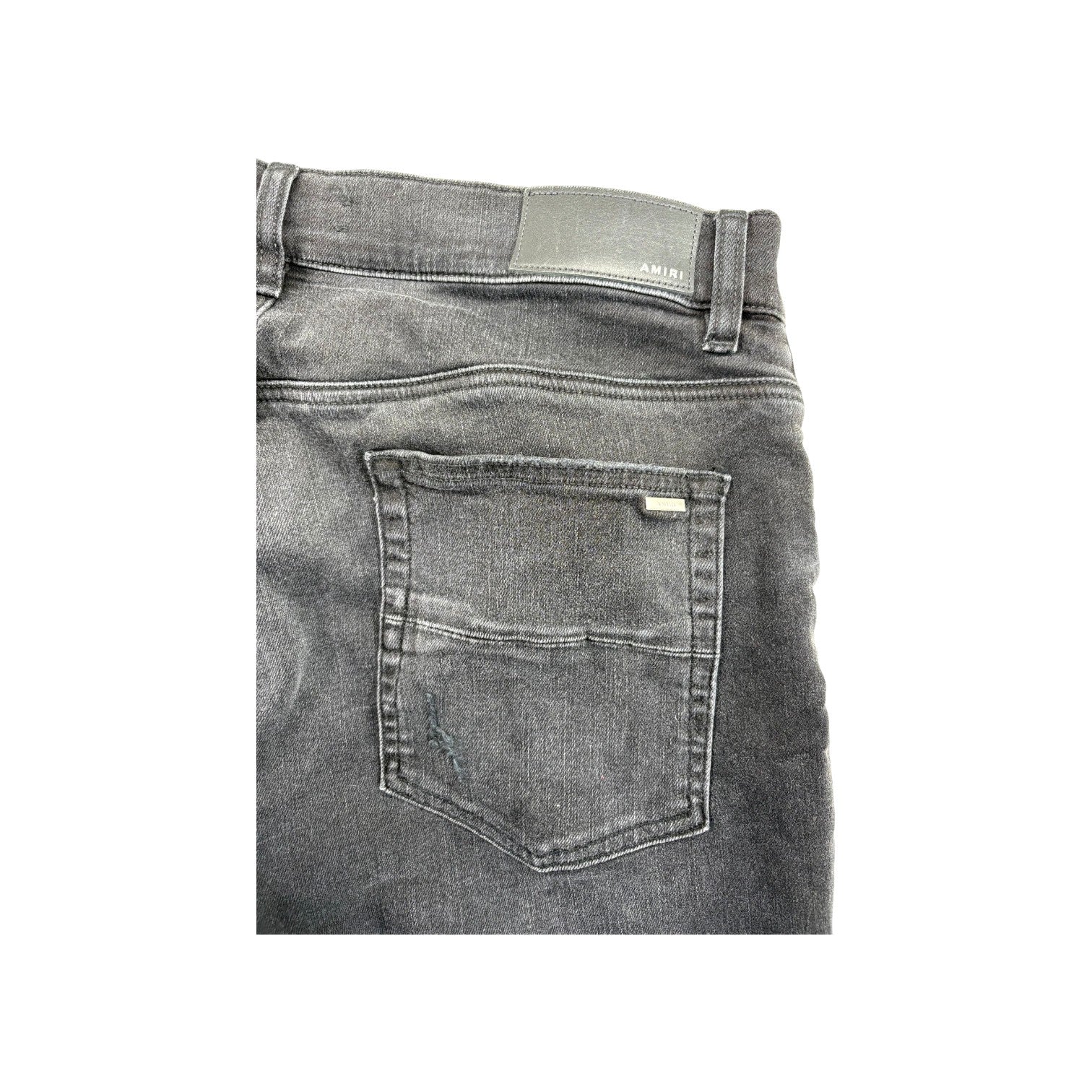 Amiri "MX1" Patch Black Wash & Red Jeans
