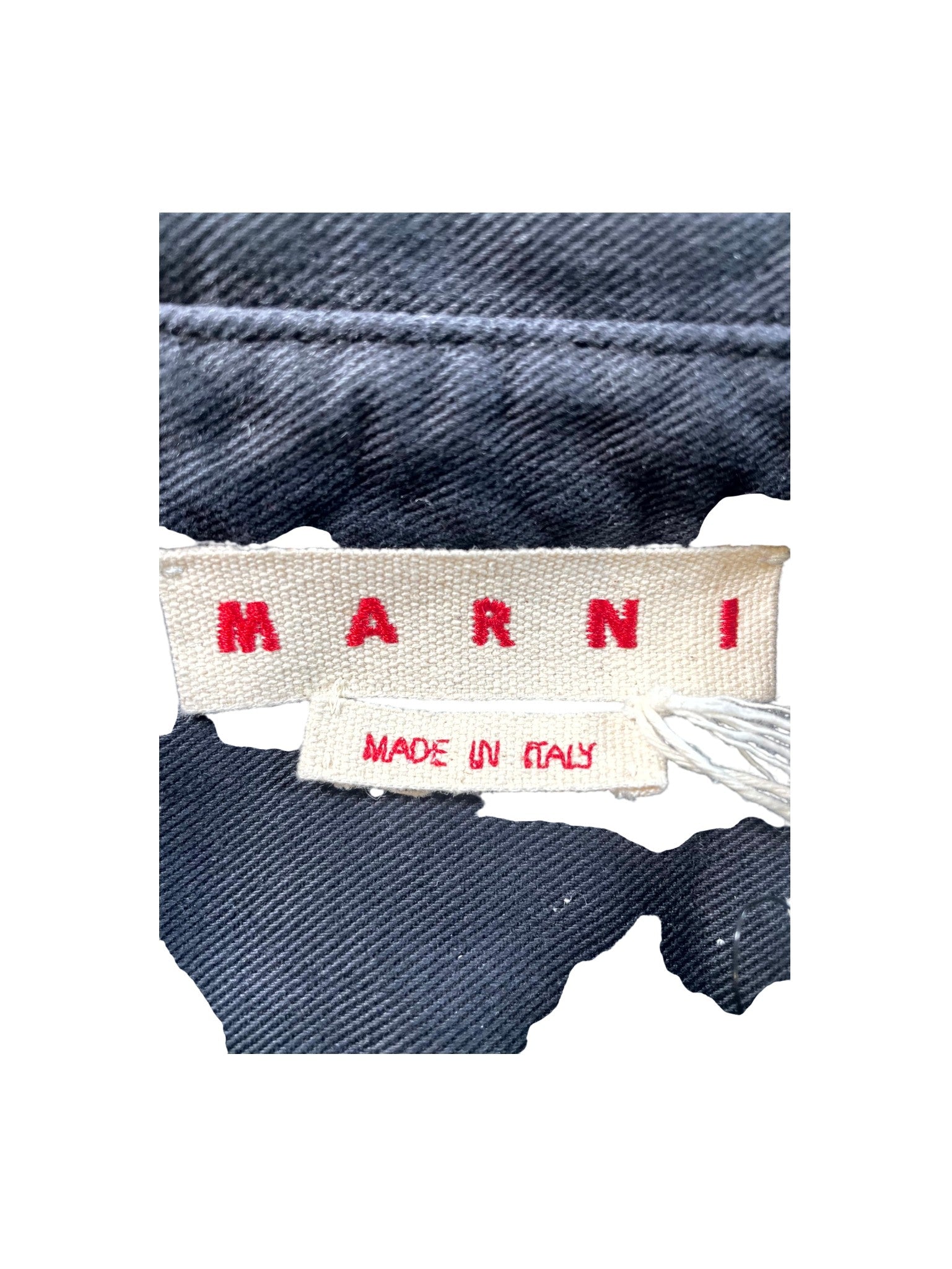 Marni Mohair Patchwork Denim Black Wash Jacket