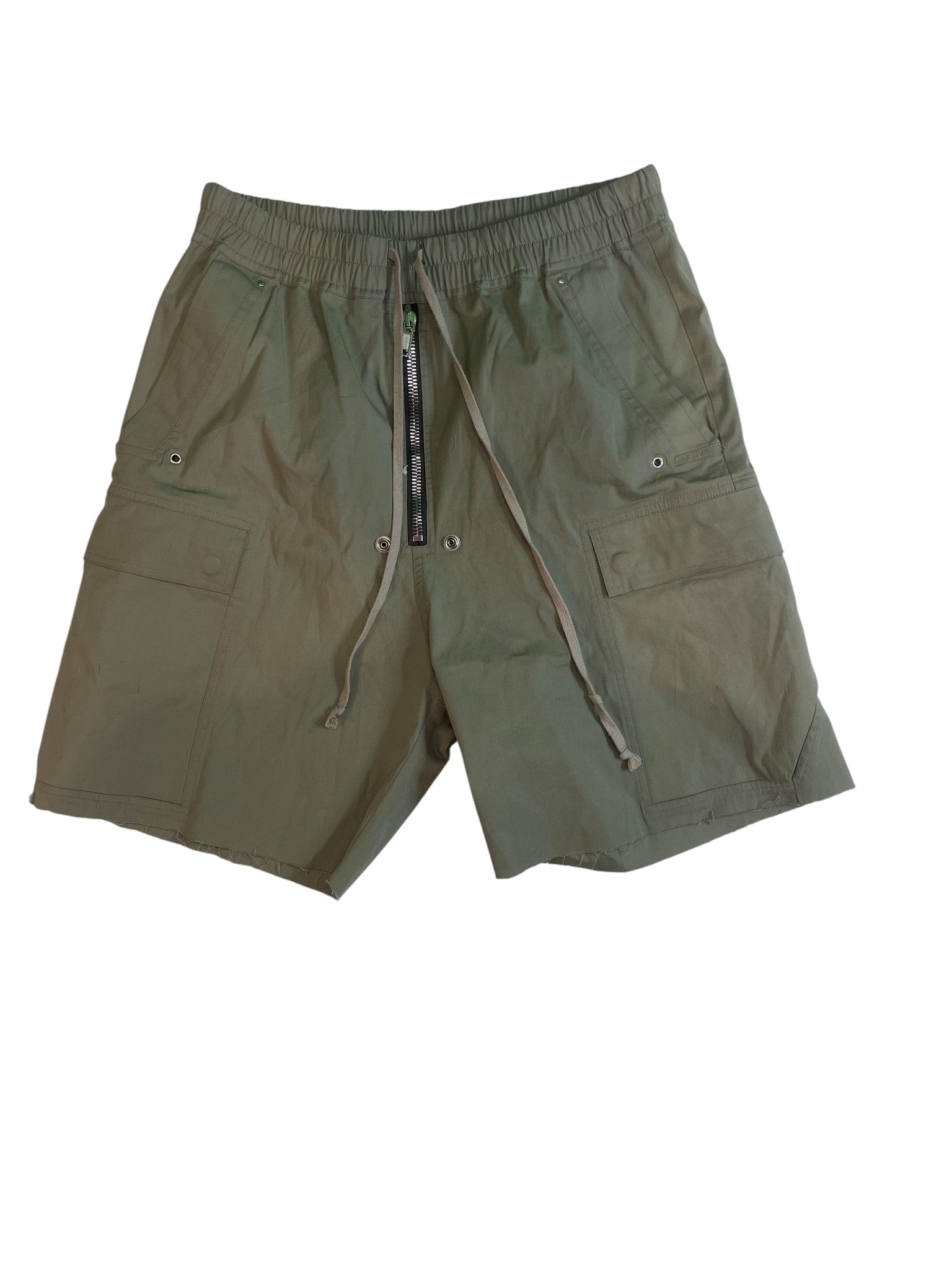 Rick Owens Light Olive Cargobela Shorts