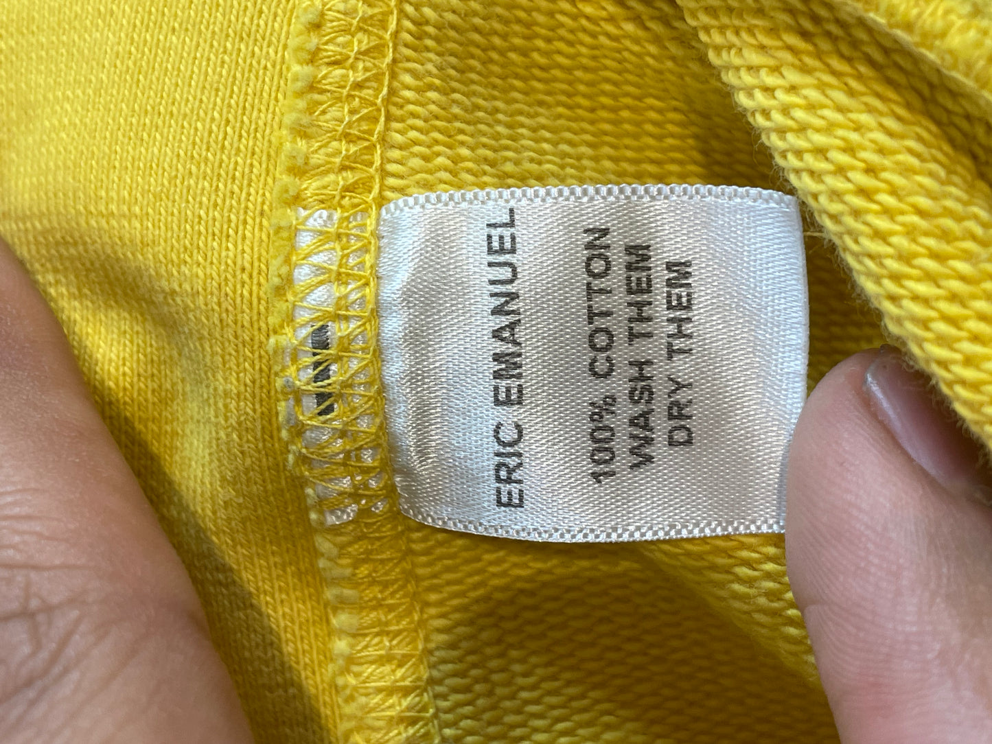 EE Hoodie Yellow Purple Used Large