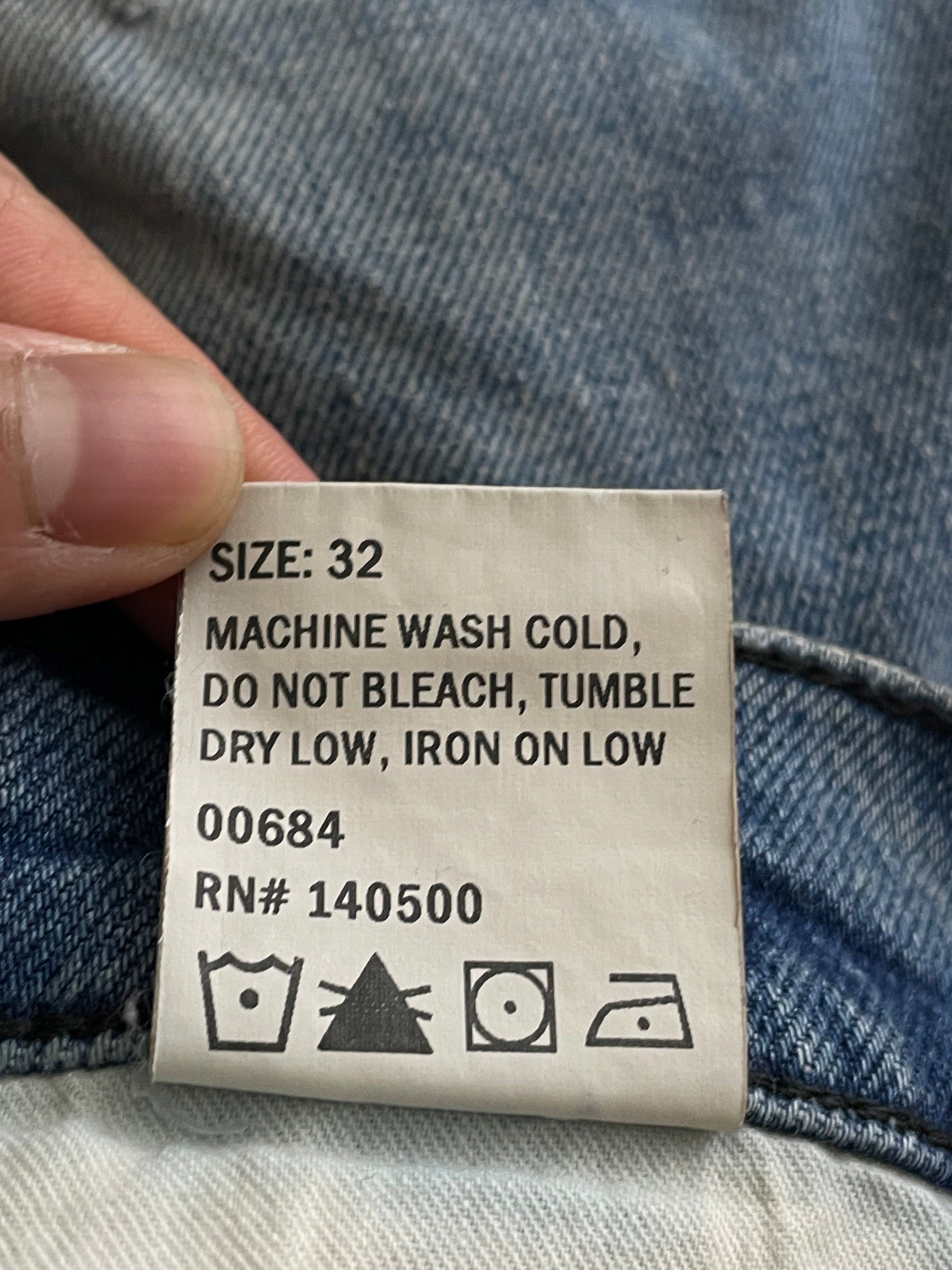 RTA Ripped Writing Light Wash Blue Jeans