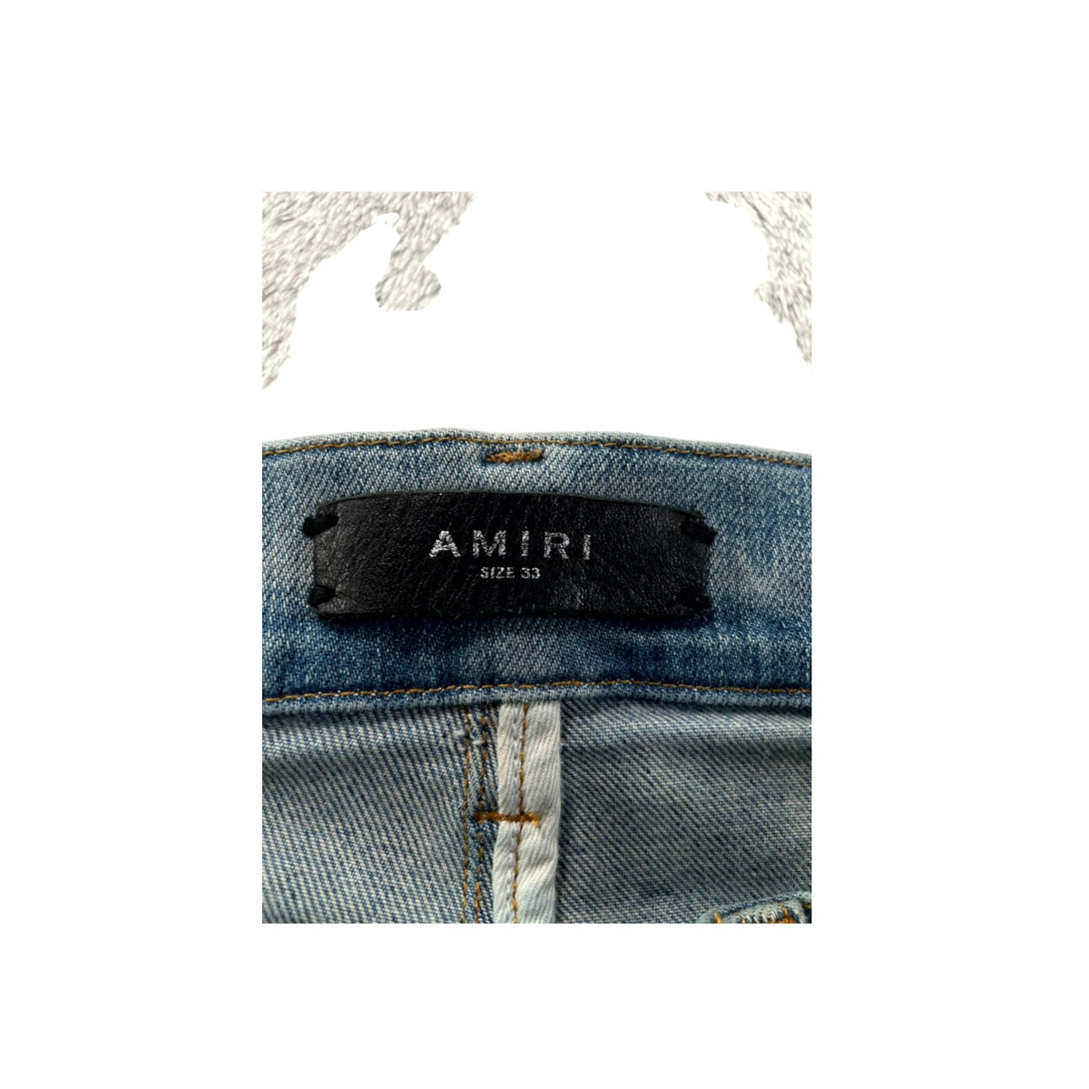 Amiri Paisley Patchwork Orange Jeans