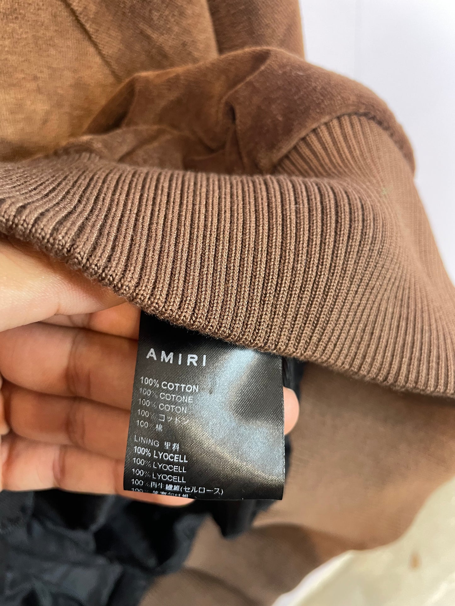 Amiri Stack Velour Jacket Brown XL New