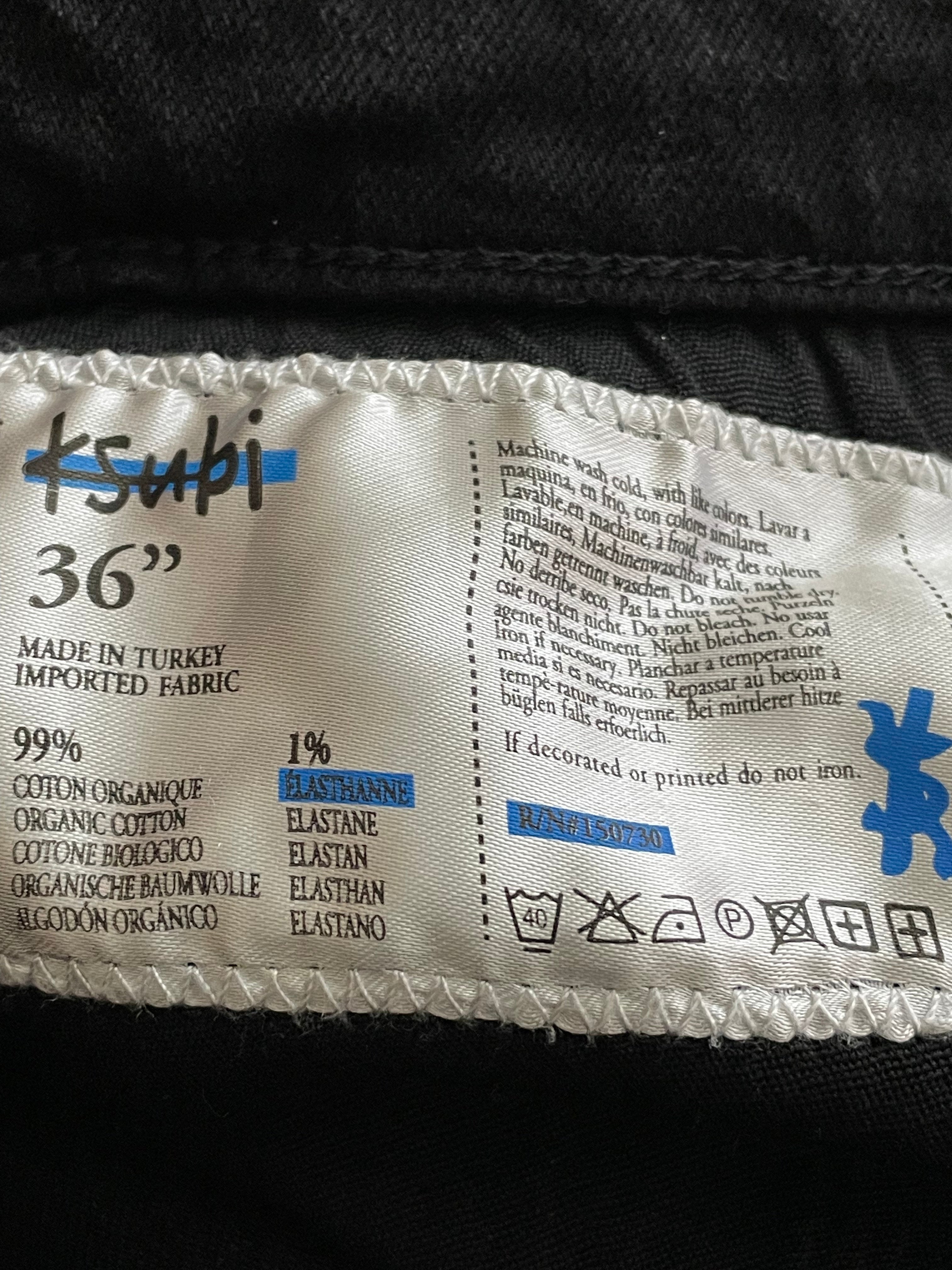 Ksubi Black & Blue Ripped Jeans