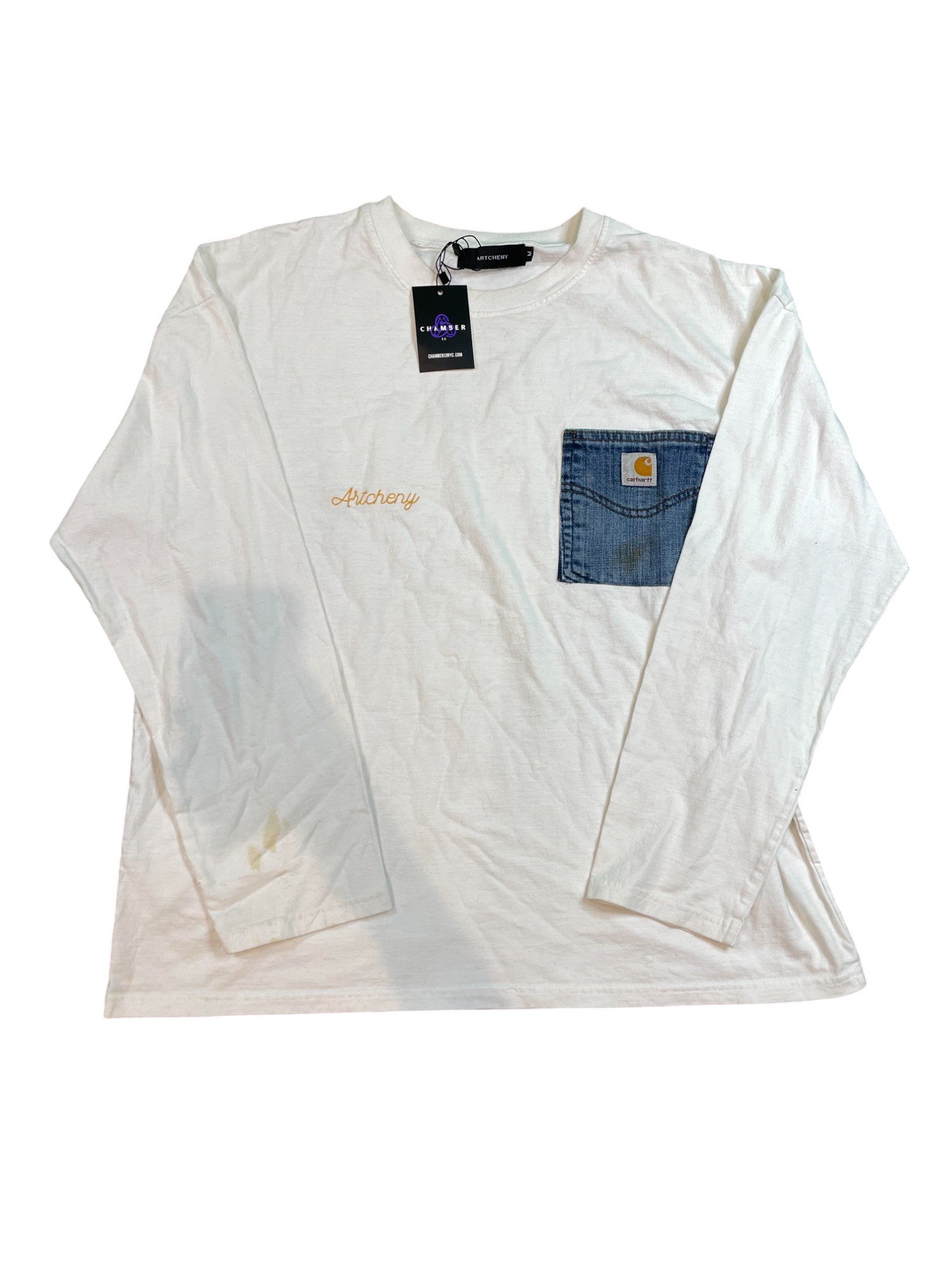 Artcheny Carhartt Reworked LS White