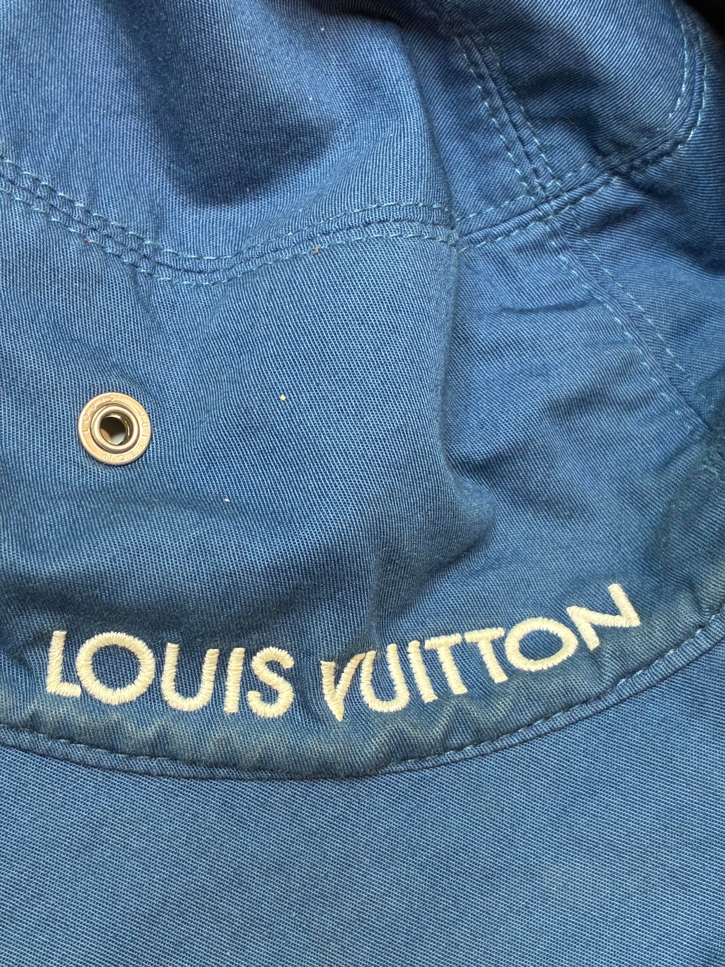 LV Denim Monogram Bucket Hat