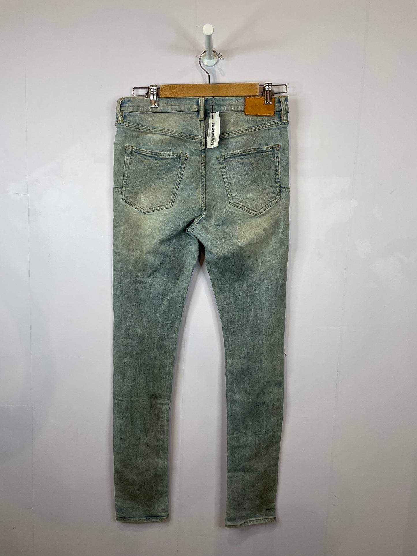 Purple Brand Light Wash Ripped Blue Jeans