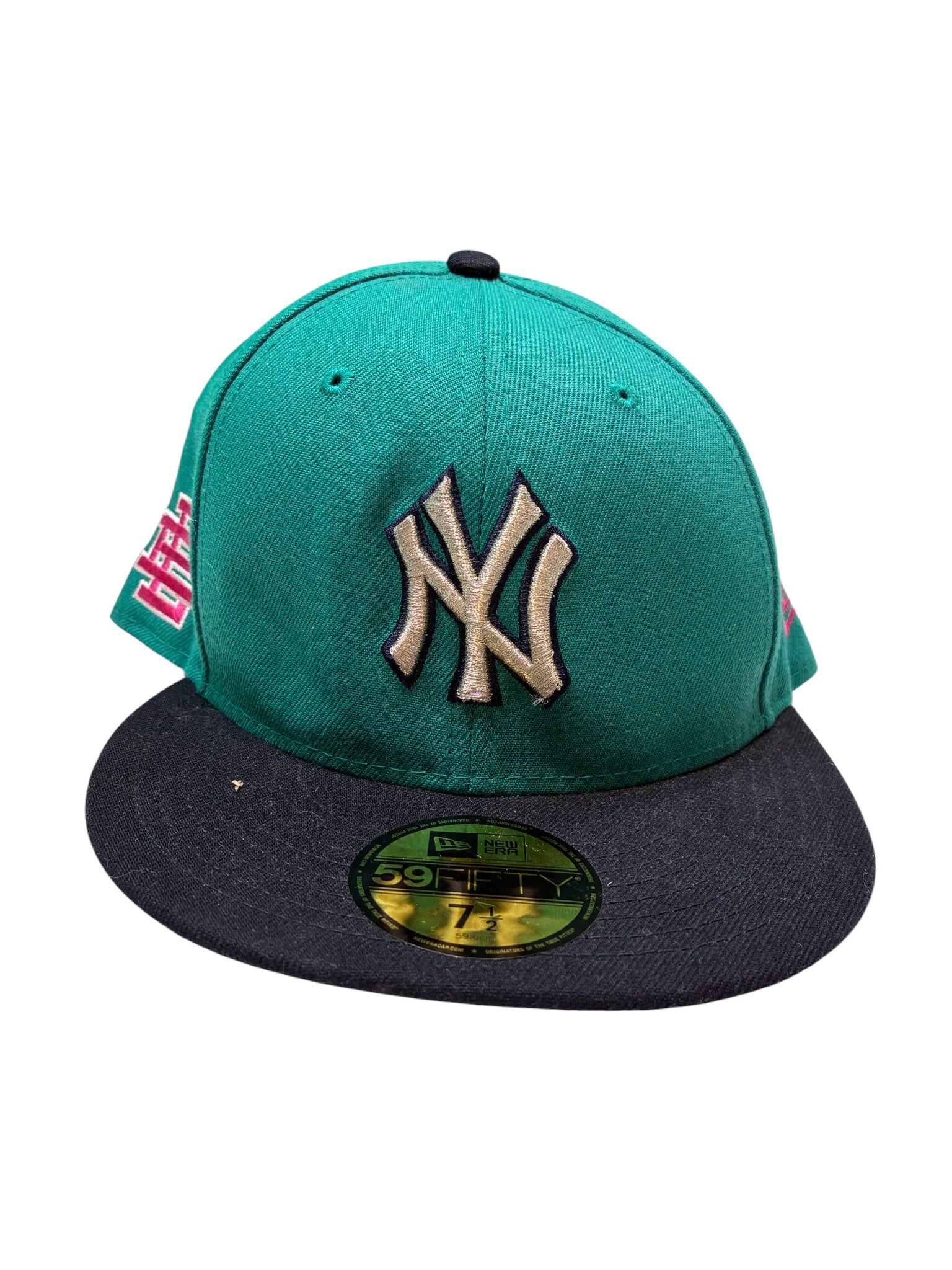 EE 'NY' Teal & Pink Cap