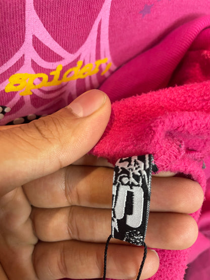Sp5der Hoodie Pink P*nk Used XL