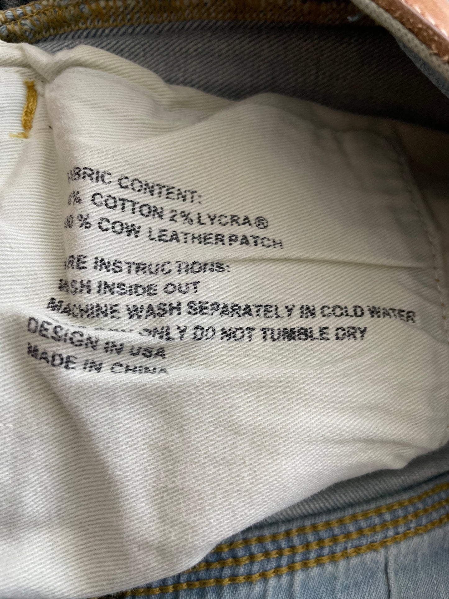 Purple Brand Light Wash Ripped Blue Jeans