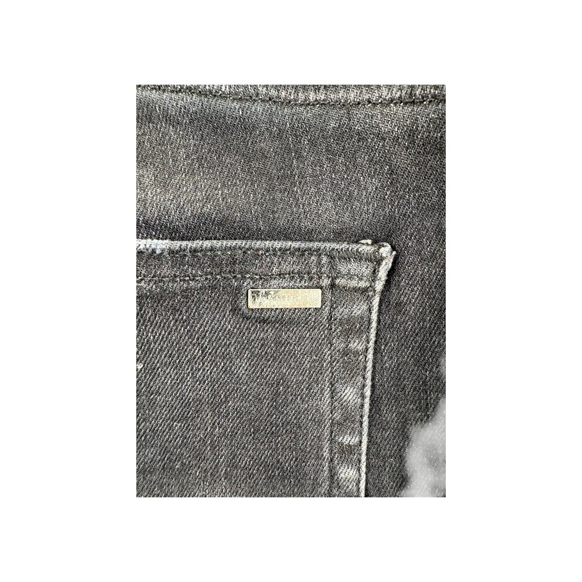 Amiri Vintage Paisley Patchwork Black Wash Jeans